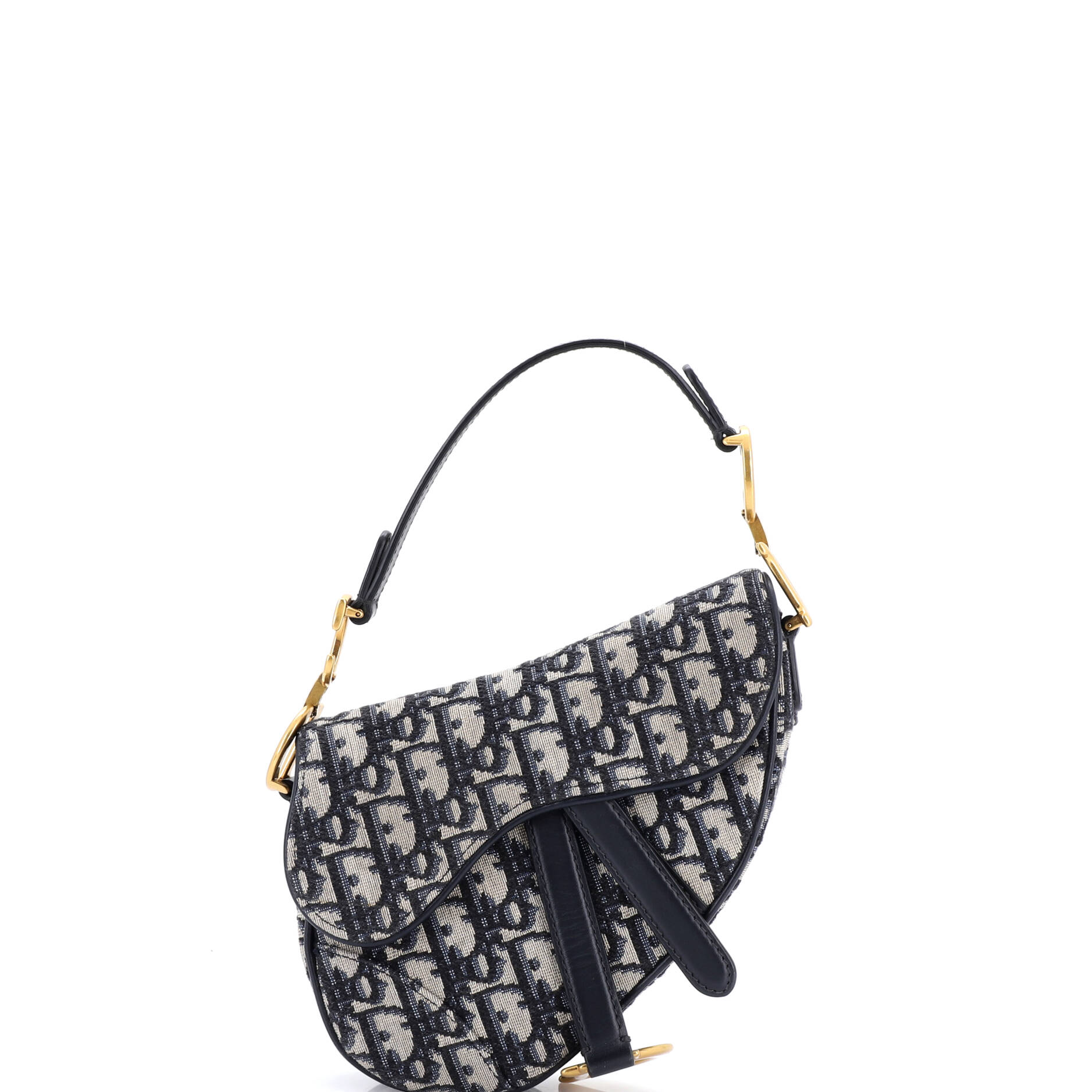 Saddle Handbag Oblique Canvas Mini