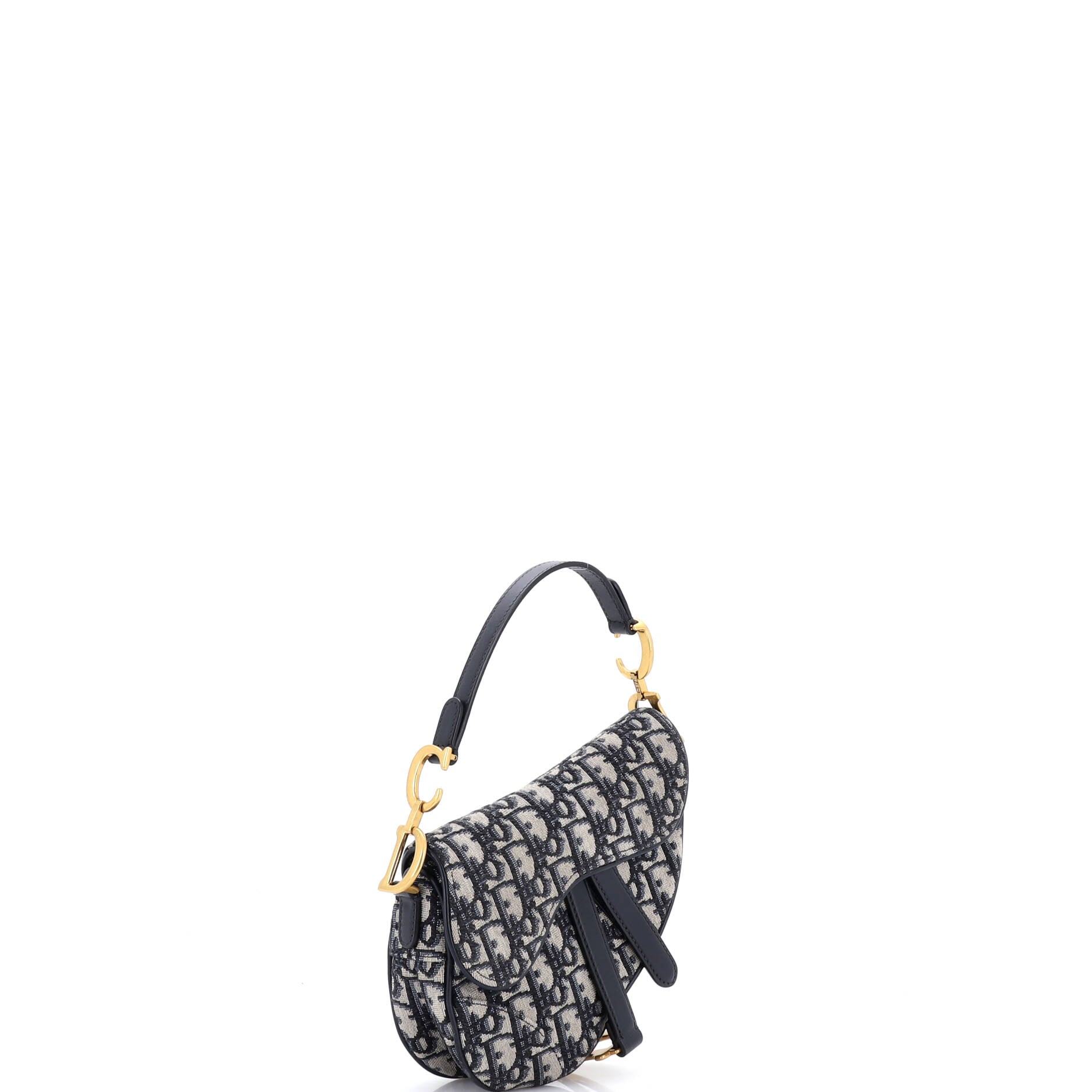 Saddle Handbag Oblique Canvas Mini