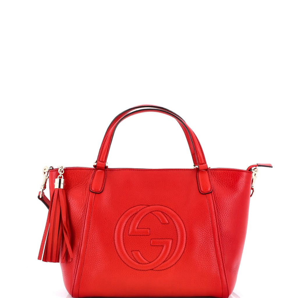 Soho Convertible Top Handle Bag Leather Small