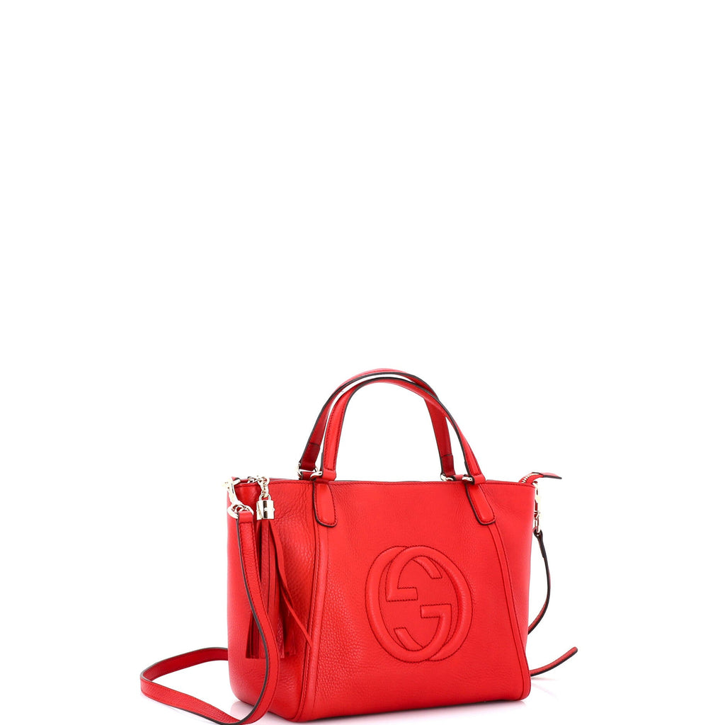 Soho Convertible Top Handle Bag Leather Small