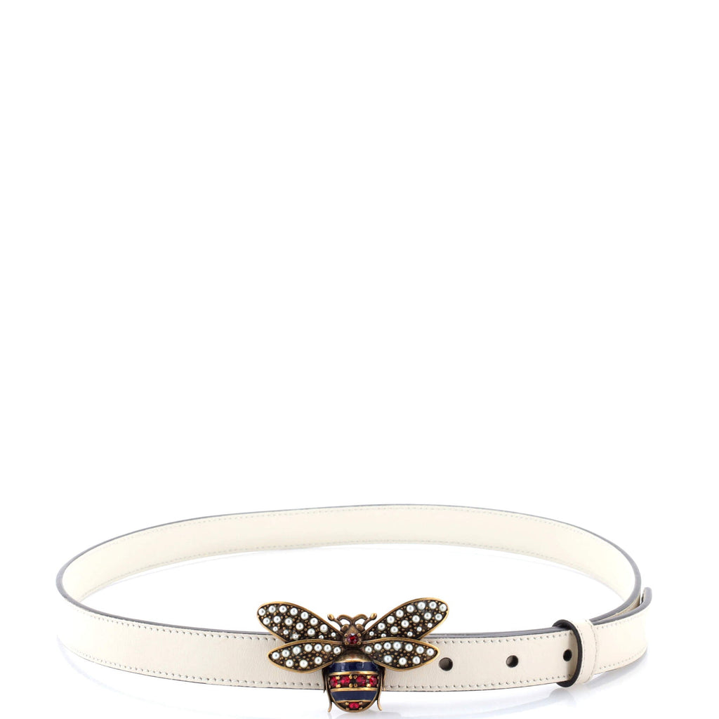 Queen Margaret Bee Belt Leather Thin