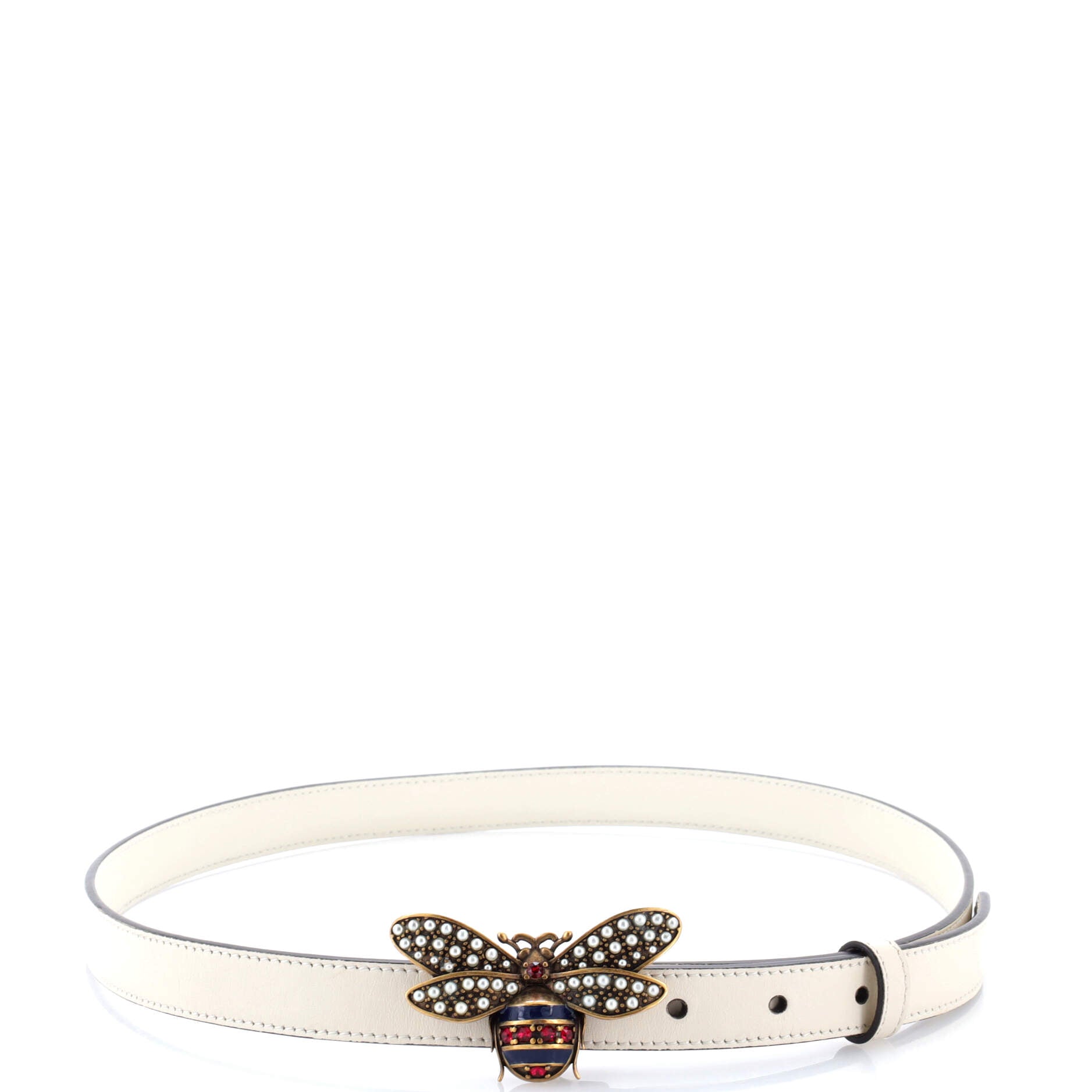 Queen Margaret Bee Belt Leather Thin