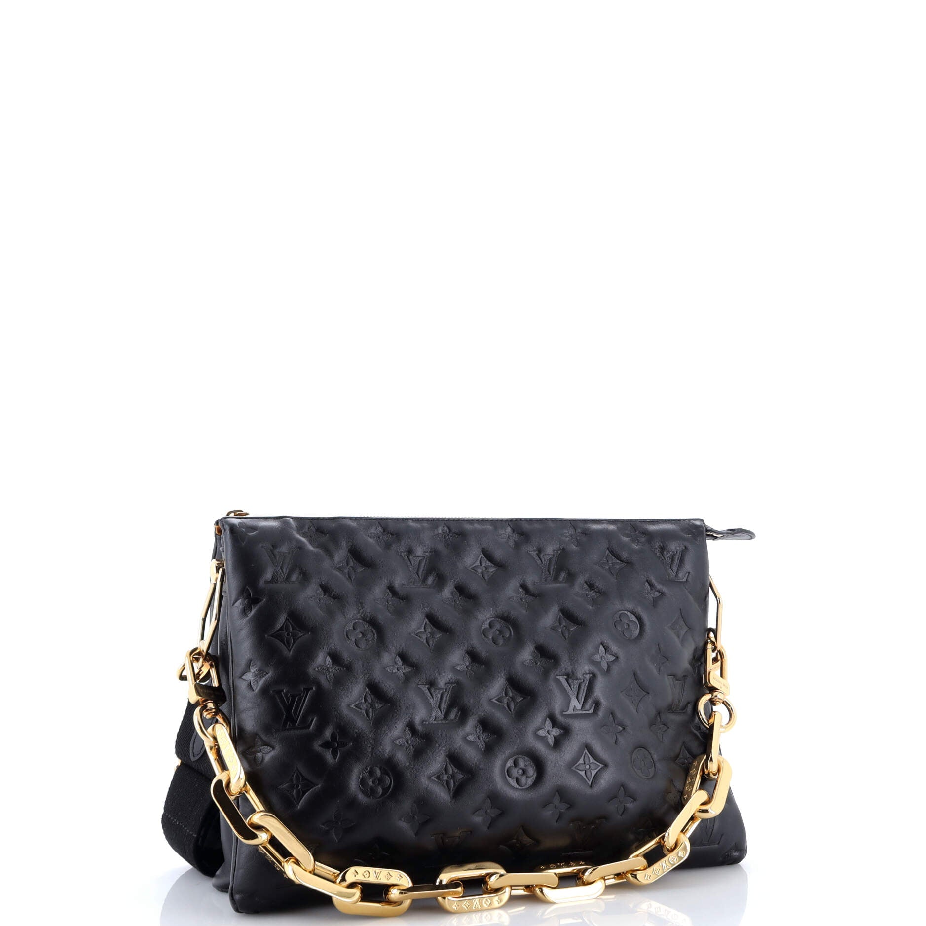 Coussin Bag Monogram Embossed Lambskin MM