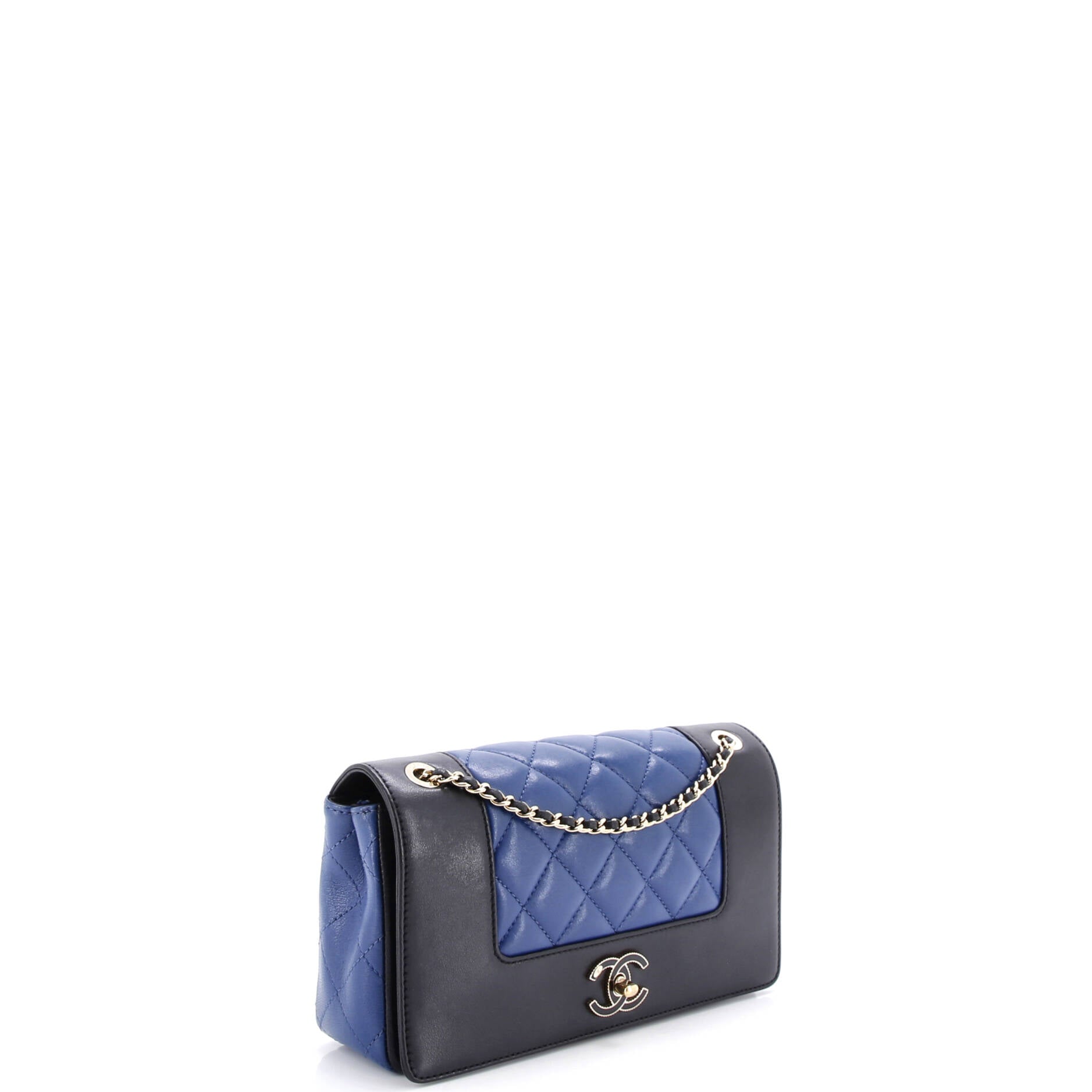 Mademoiselle Vintage Flap Bag Quilted Sheepskin Medium