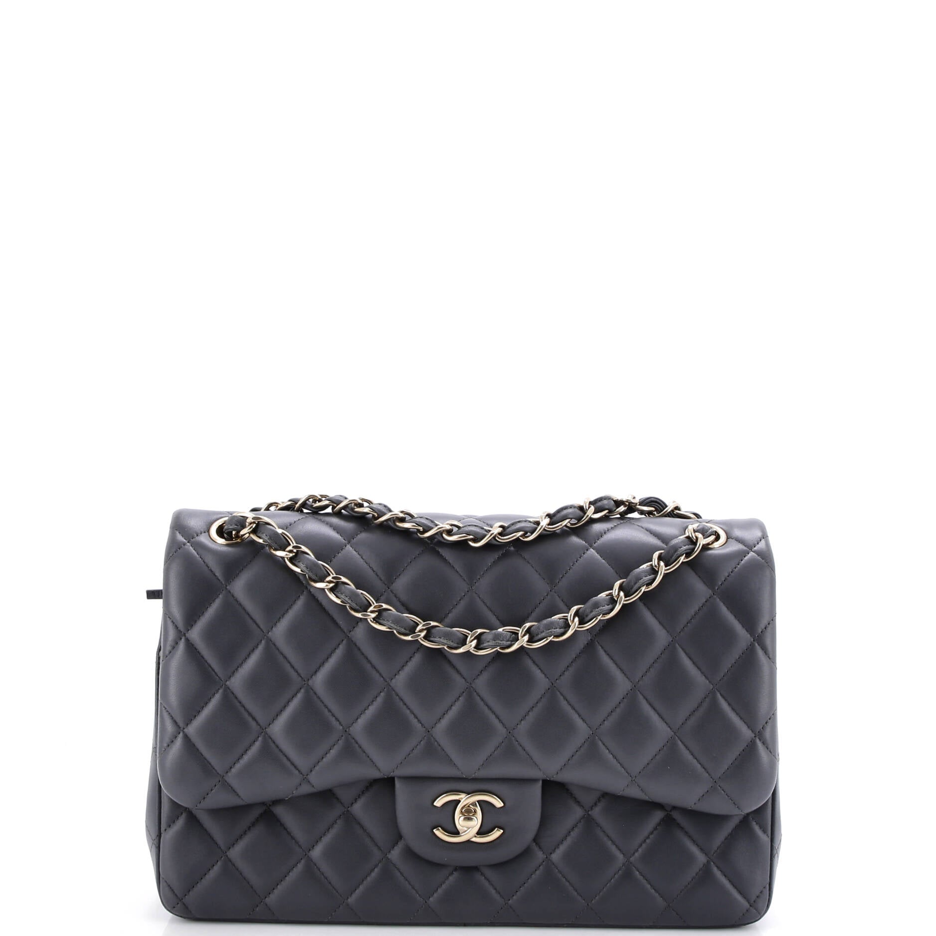 Classic Double Flap Bag Quilted Lambskin Jumbo