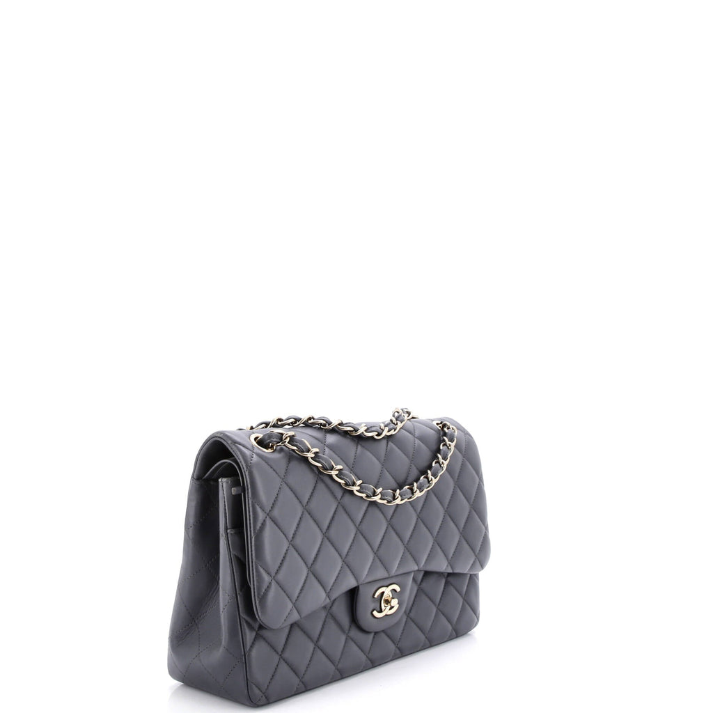 Classic Double Flap Bag Quilted Lambskin Jumbo