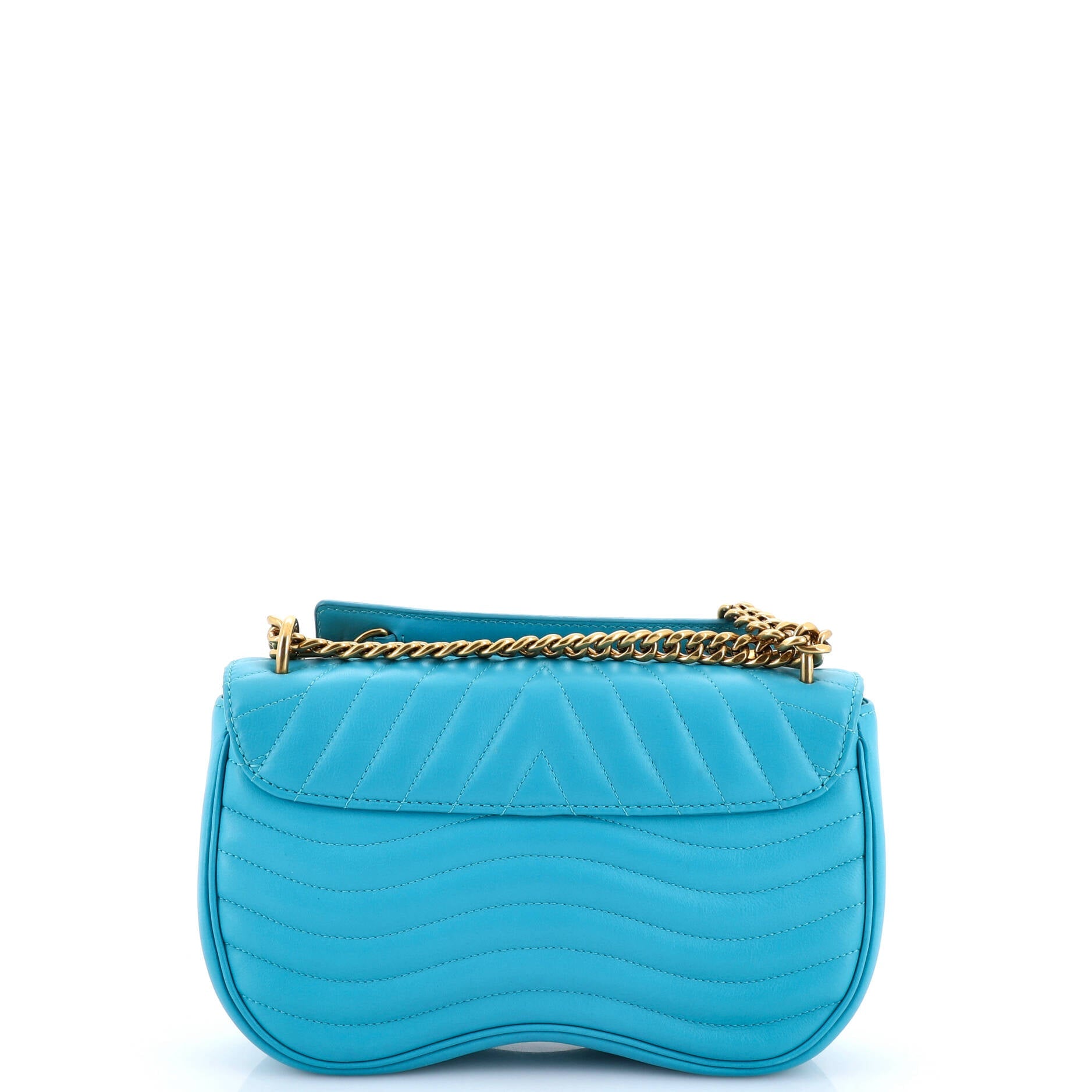 New Wave Chain Bag Quilted Leather MM