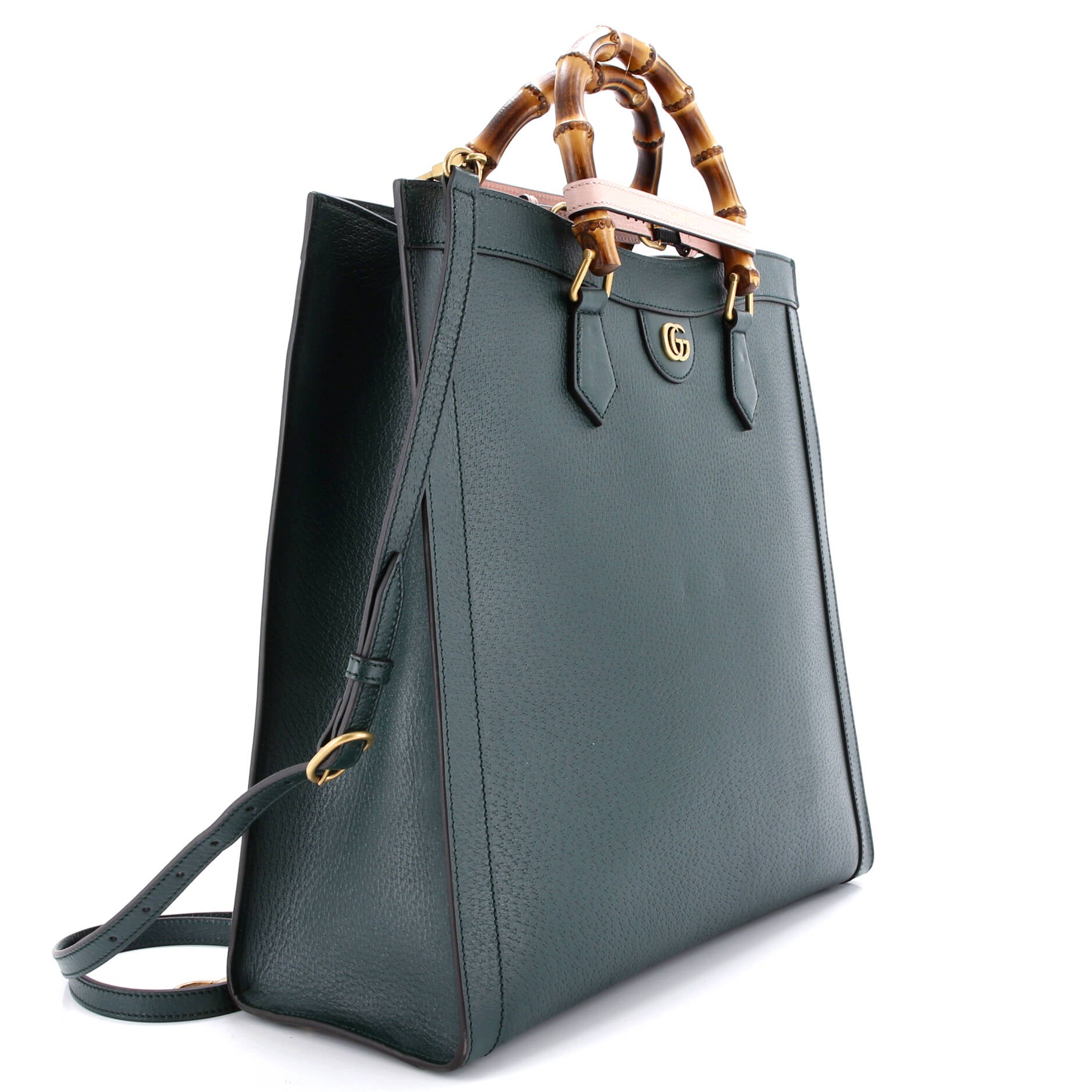 Diana NM Bamboo Handle Tote Leather Large