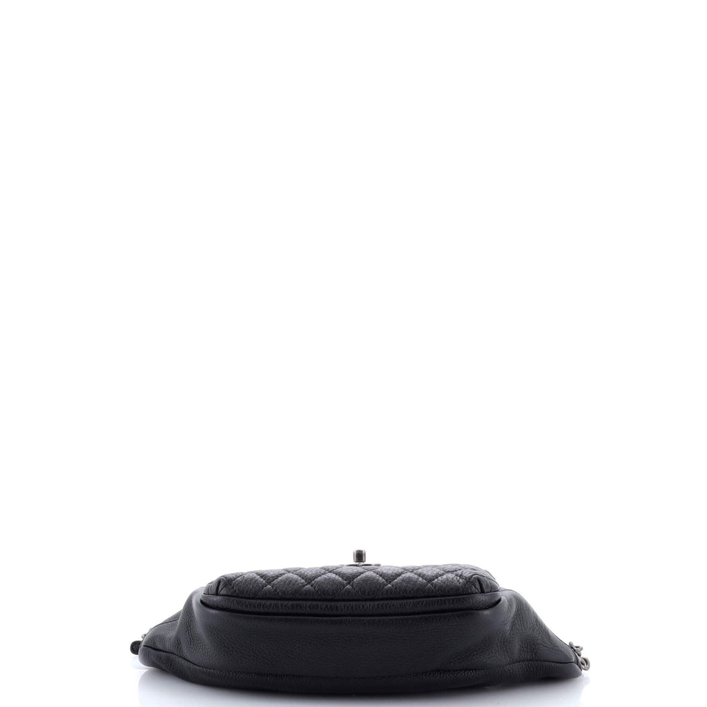 Casual Rock Waist Bag Quilted Calfskin