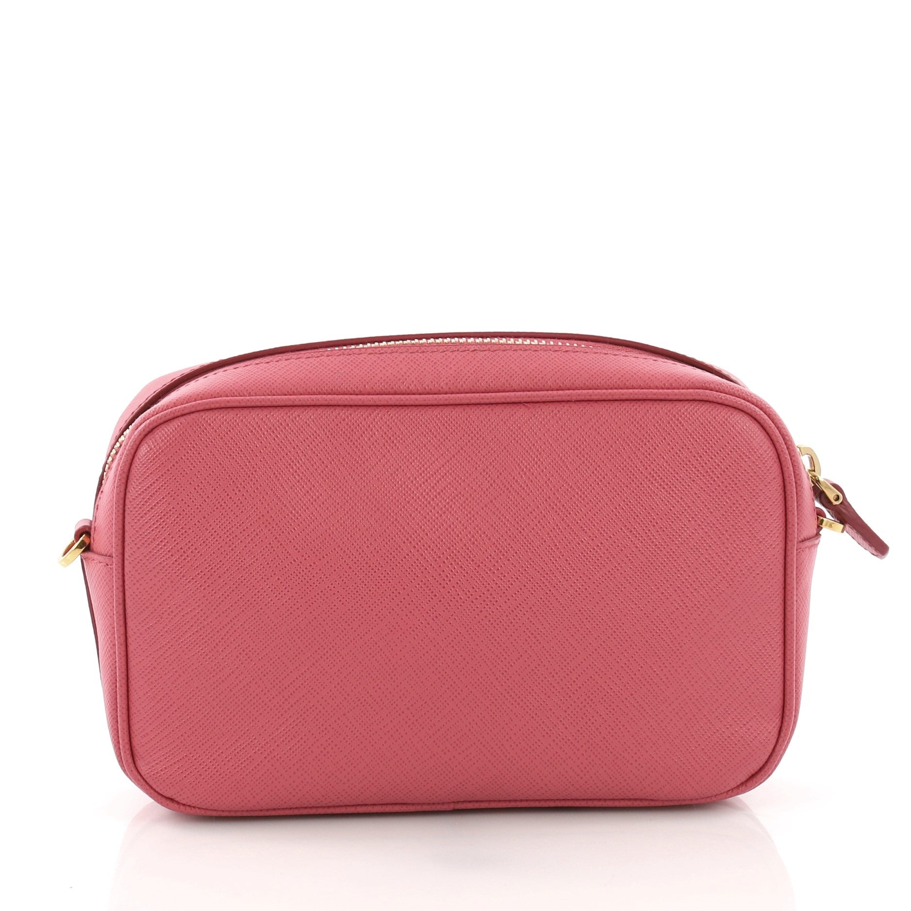 Front Pocket Zip Crossbody Bag Saffiano Leather Mini