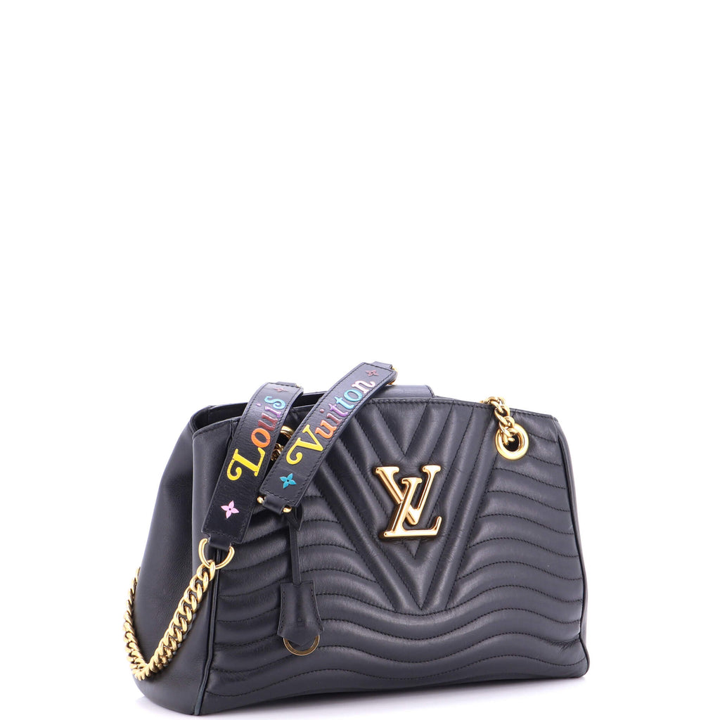 New Wave Chain Tote Quilted Leather