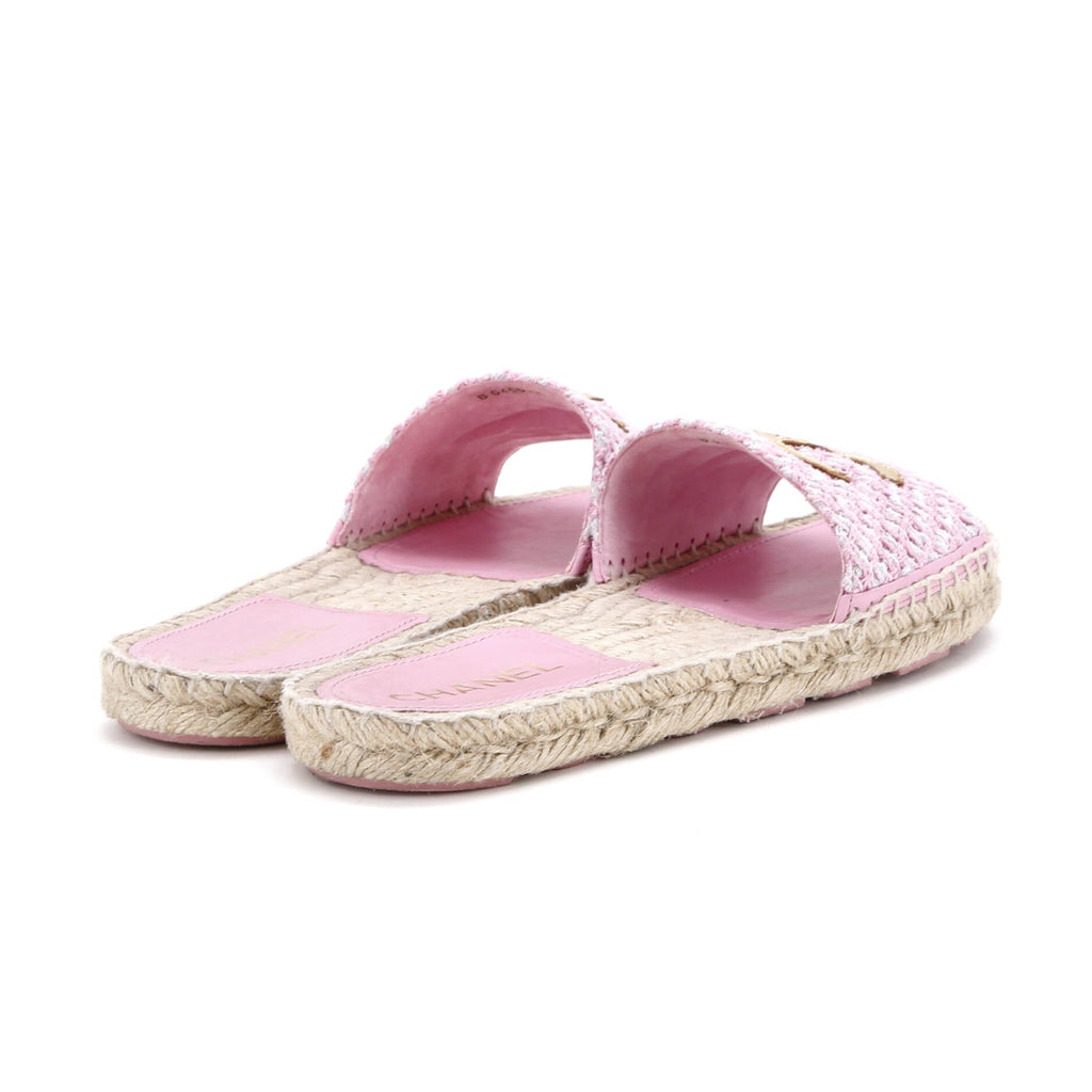 Women's CC Espadrille Slide Sandals Tweed