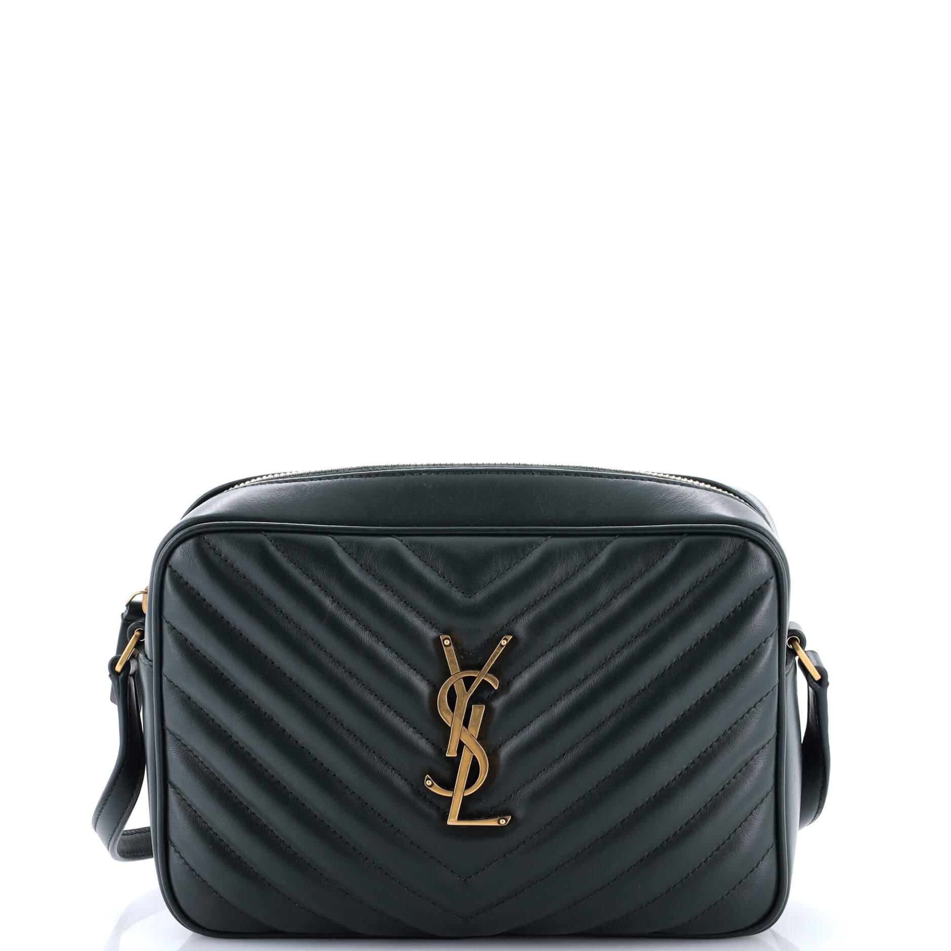 Lou Camera Bag Matelasse Chevron Leather Small