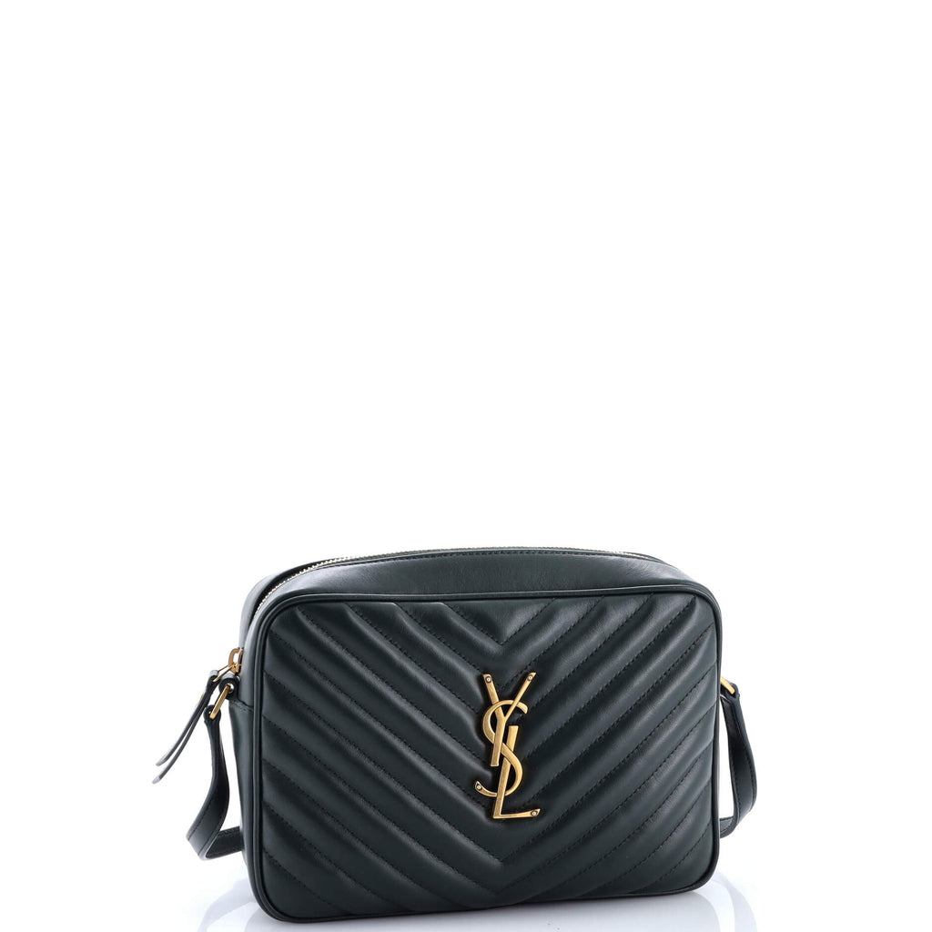 Lou Camera Bag Matelasse Chevron Leather Small