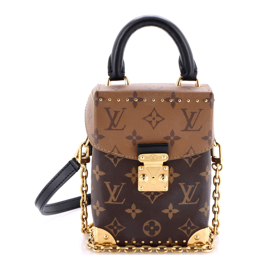 Camera Box NM Handbag Studded Reverse Monogram Canvas