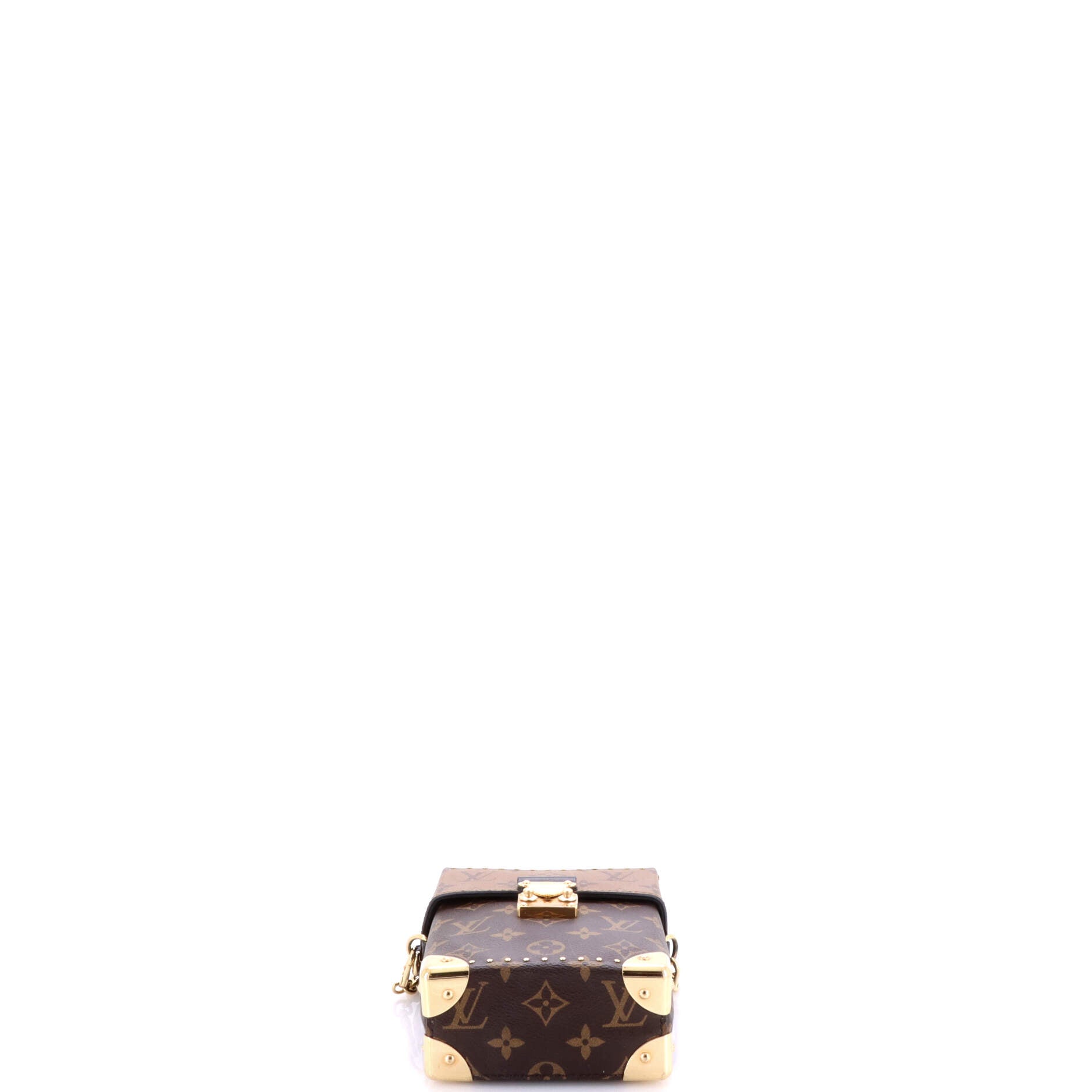 Camera Box NM Handbag Studded Reverse Monogram Canvas