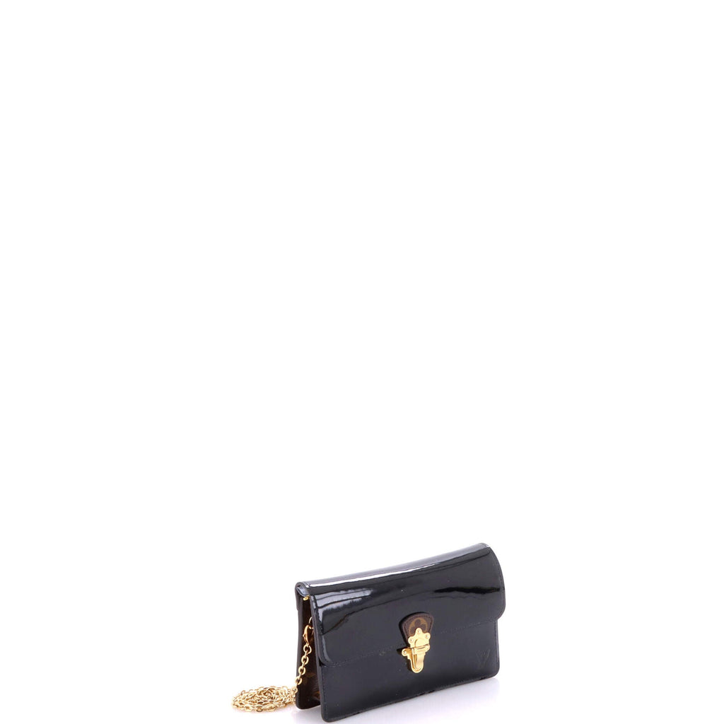Cherrywood Chain Wallet Vernis with Monogram Canvas