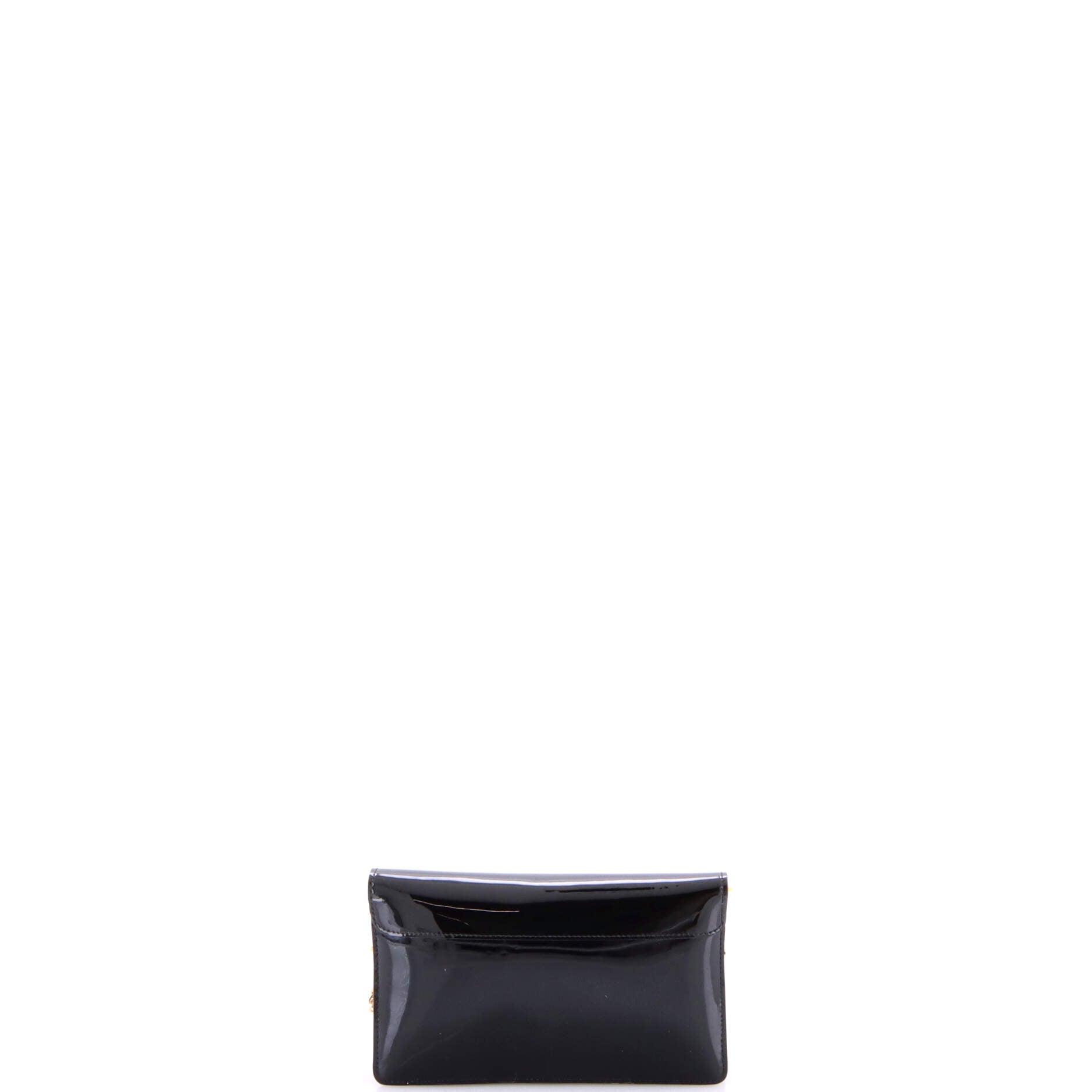 Cherrywood Chain Wallet Vernis with Monogram Canvas