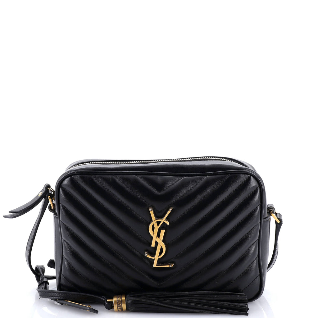 Lou Camera Bag Matelasse Chevron Leather Small