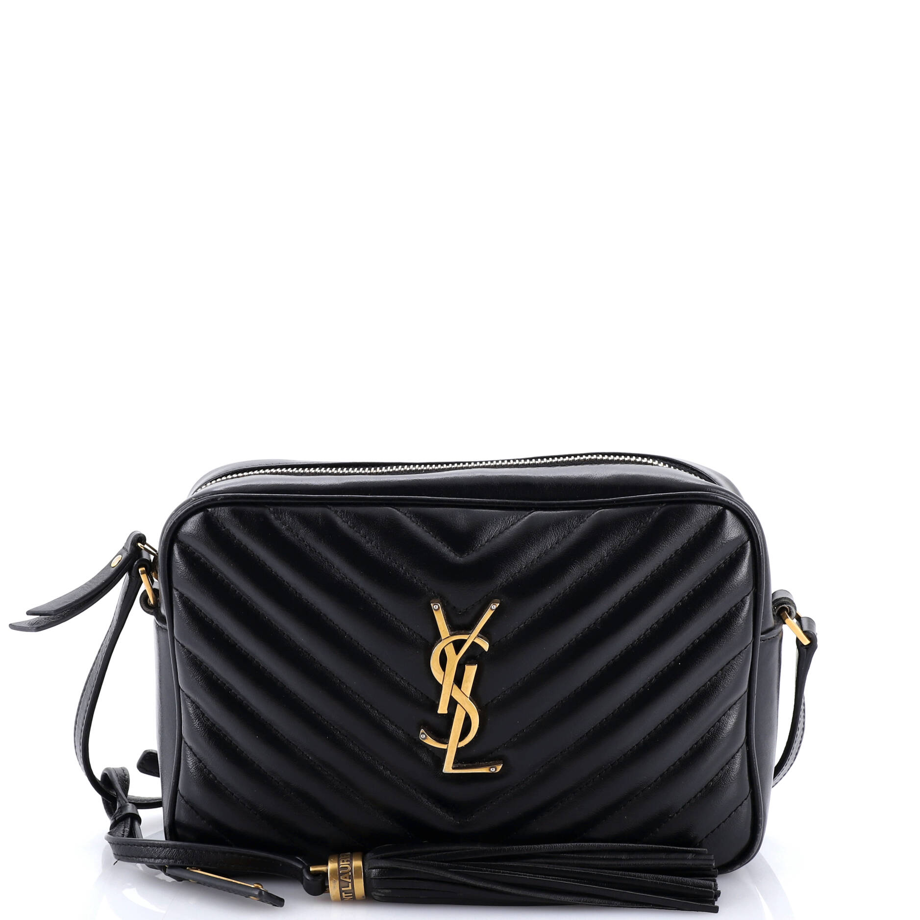 Lou Camera Bag Matelasse Chevron Leather Small