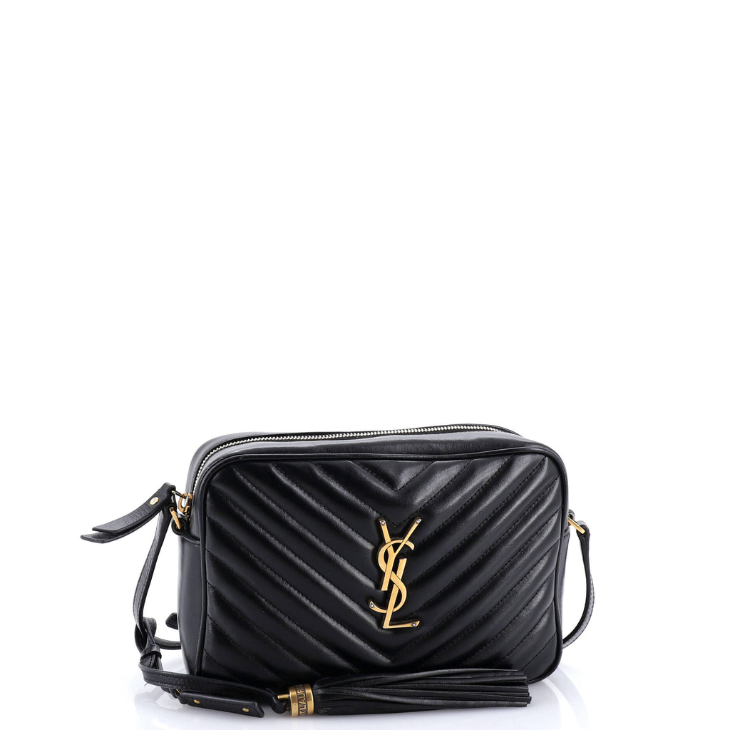 Lou Camera Bag Matelasse Chevron Leather Small