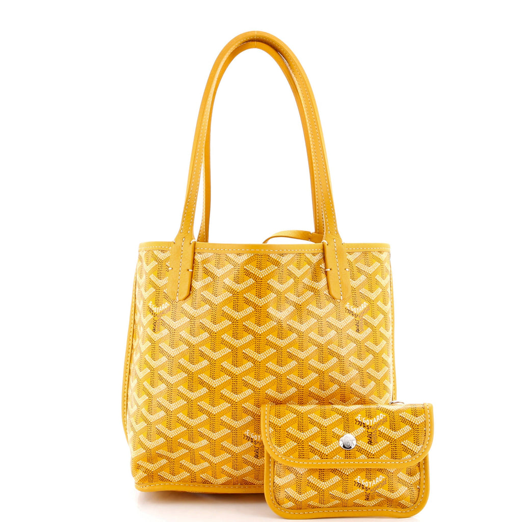 Anjou Reversible Tote Coated Canvas Mini