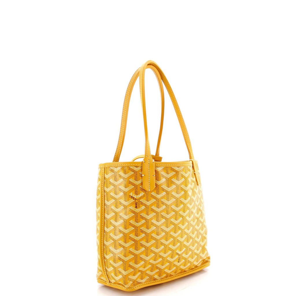 Anjou Reversible Tote Coated Canvas Mini