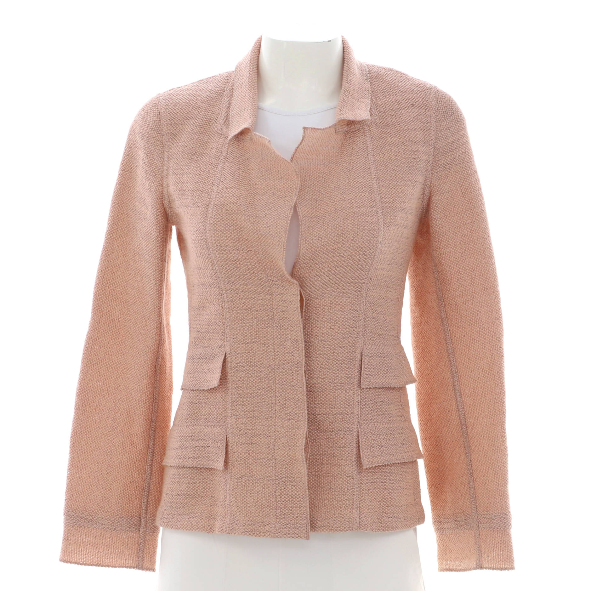 Women's Vintage Button Up Blazer Wool Blend
