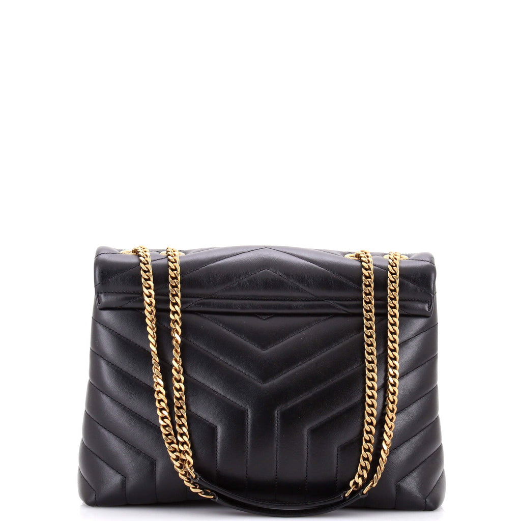 Loulou Shoulder Bag Matelasse Chevron Leather Medium