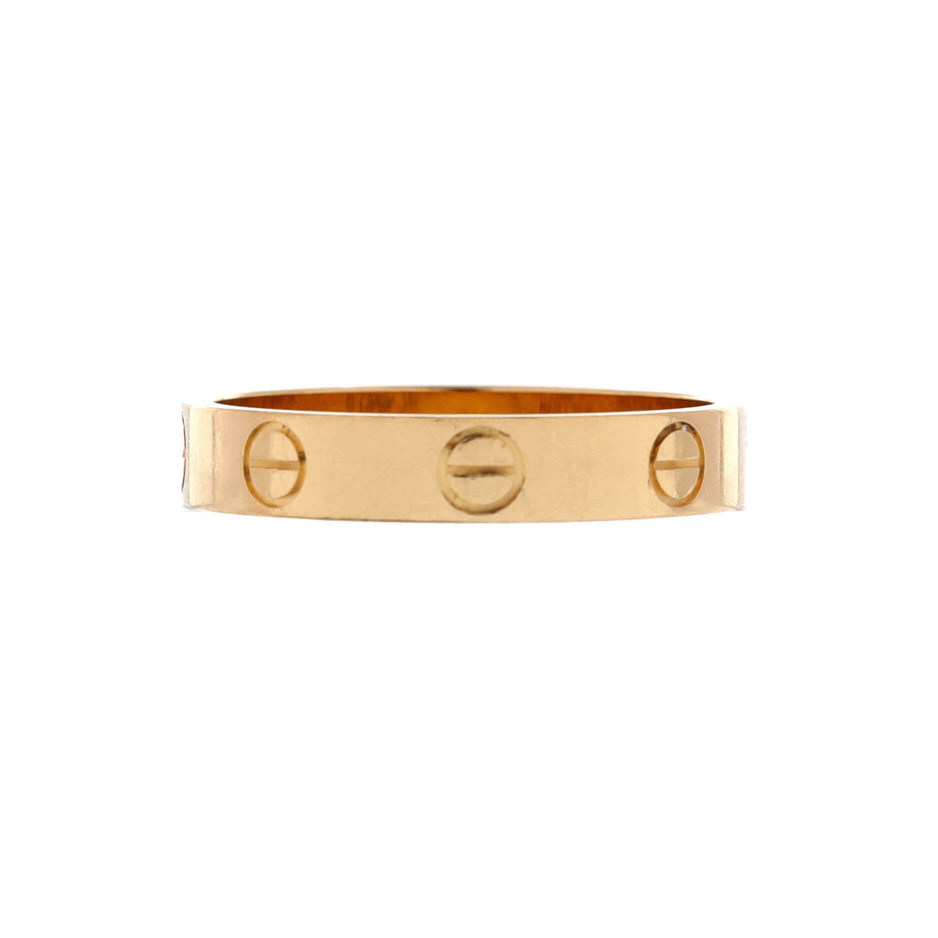 Love Wedding Band Ring 18K Yellow Gold