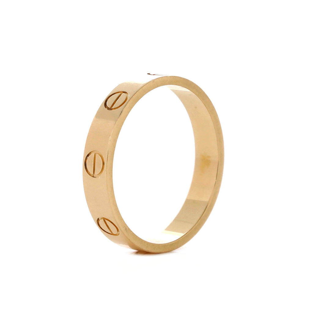 Love Wedding Band Ring 18K Yellow Gold