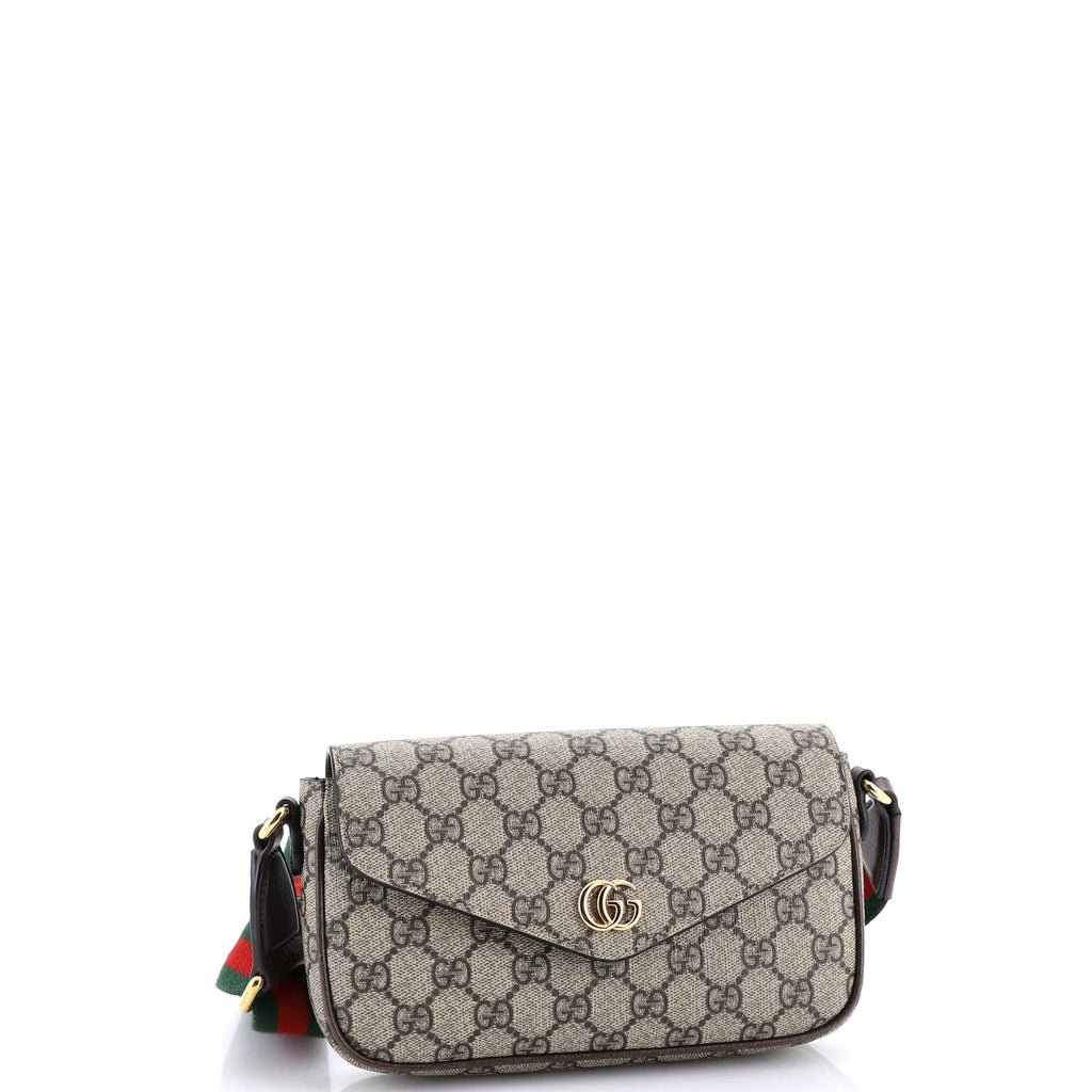Ophidia Envelope Flap Shoulder Bag GG Coated Canvas Mini