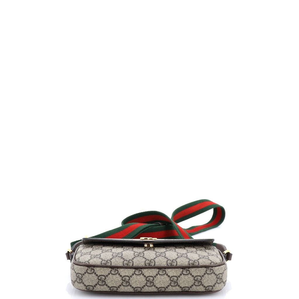 Ophidia Envelope Flap Shoulder Bag GG Coated Canvas Mini
