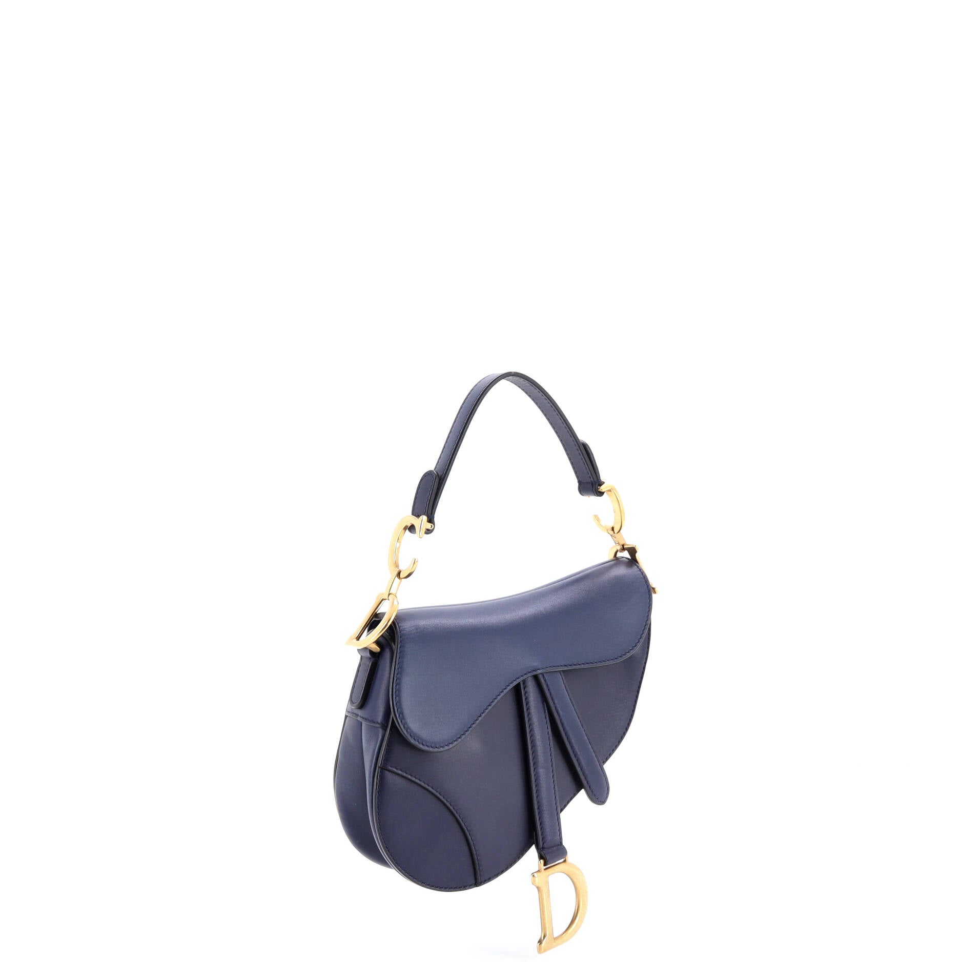 Saddle Handbag Leather Mini