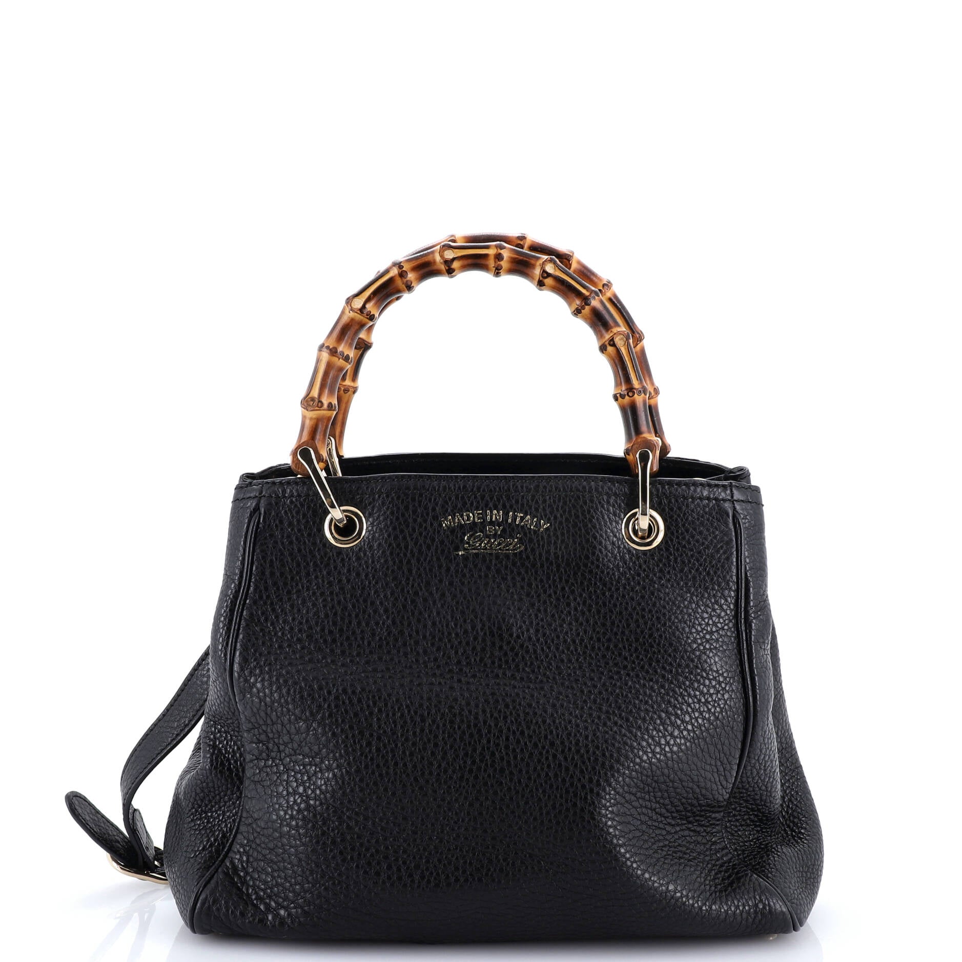 Bamboo Shopper Tote Leather Small