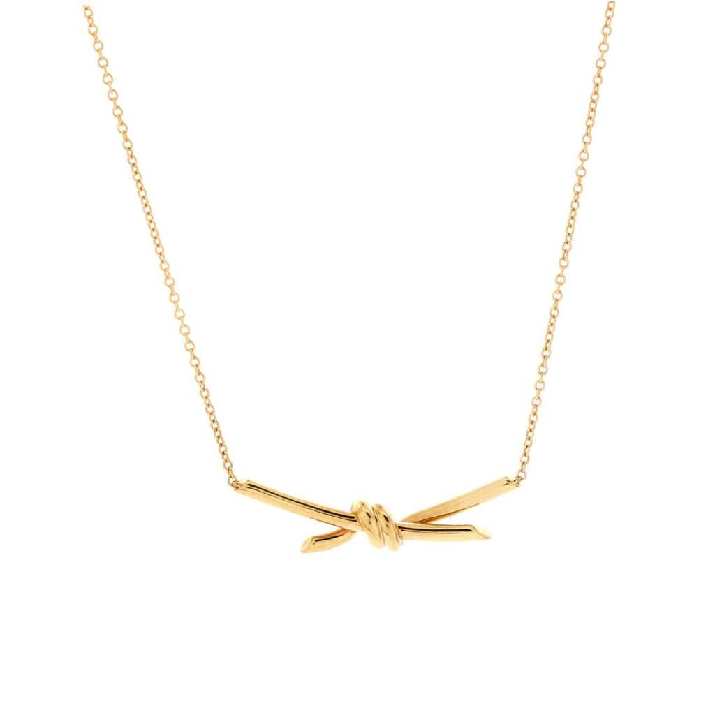 Knot Pendant Necklace 18K Yellow Gold