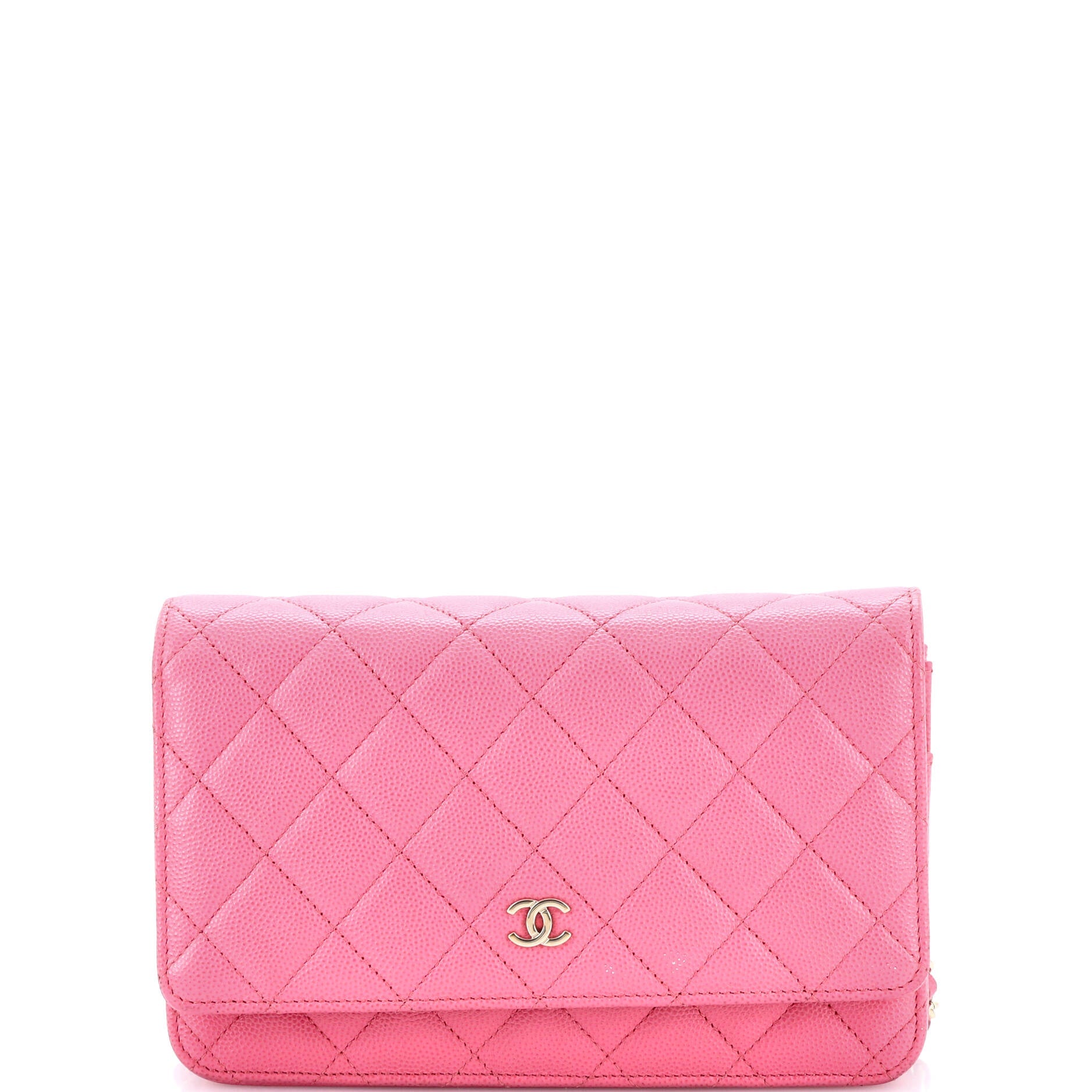 Wallet on Chain Quilted Caviar