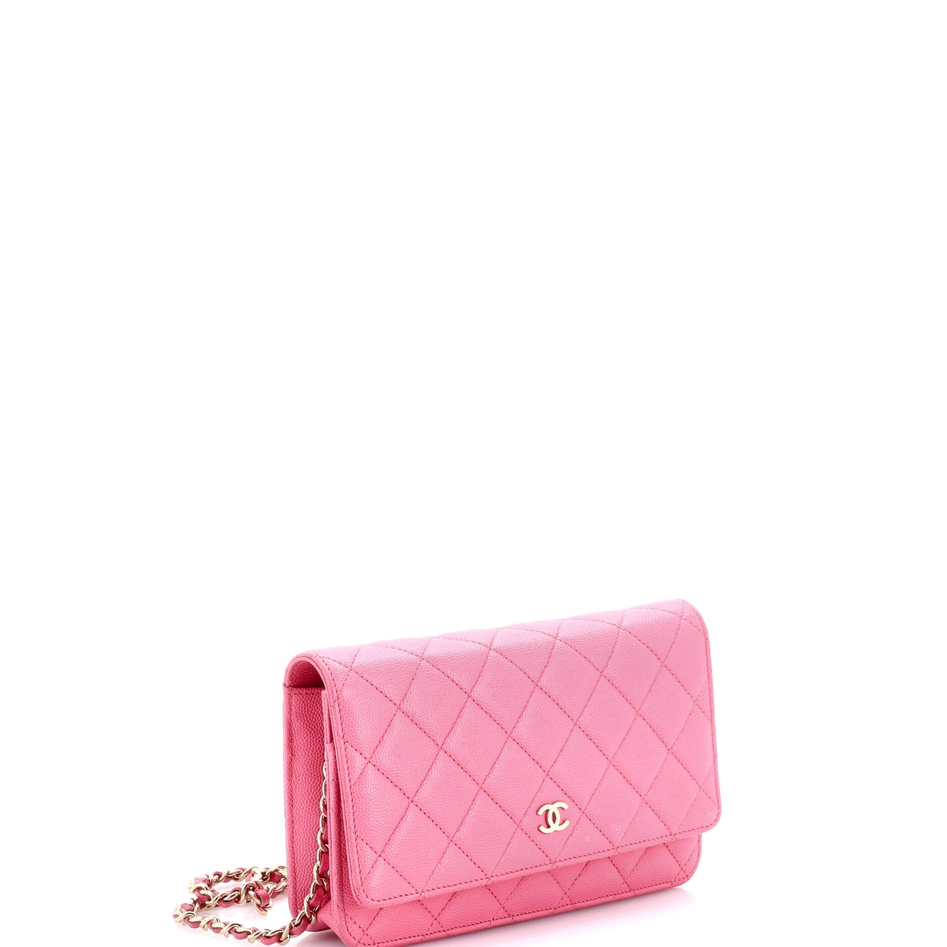 Wallet on Chain Quilted Caviar