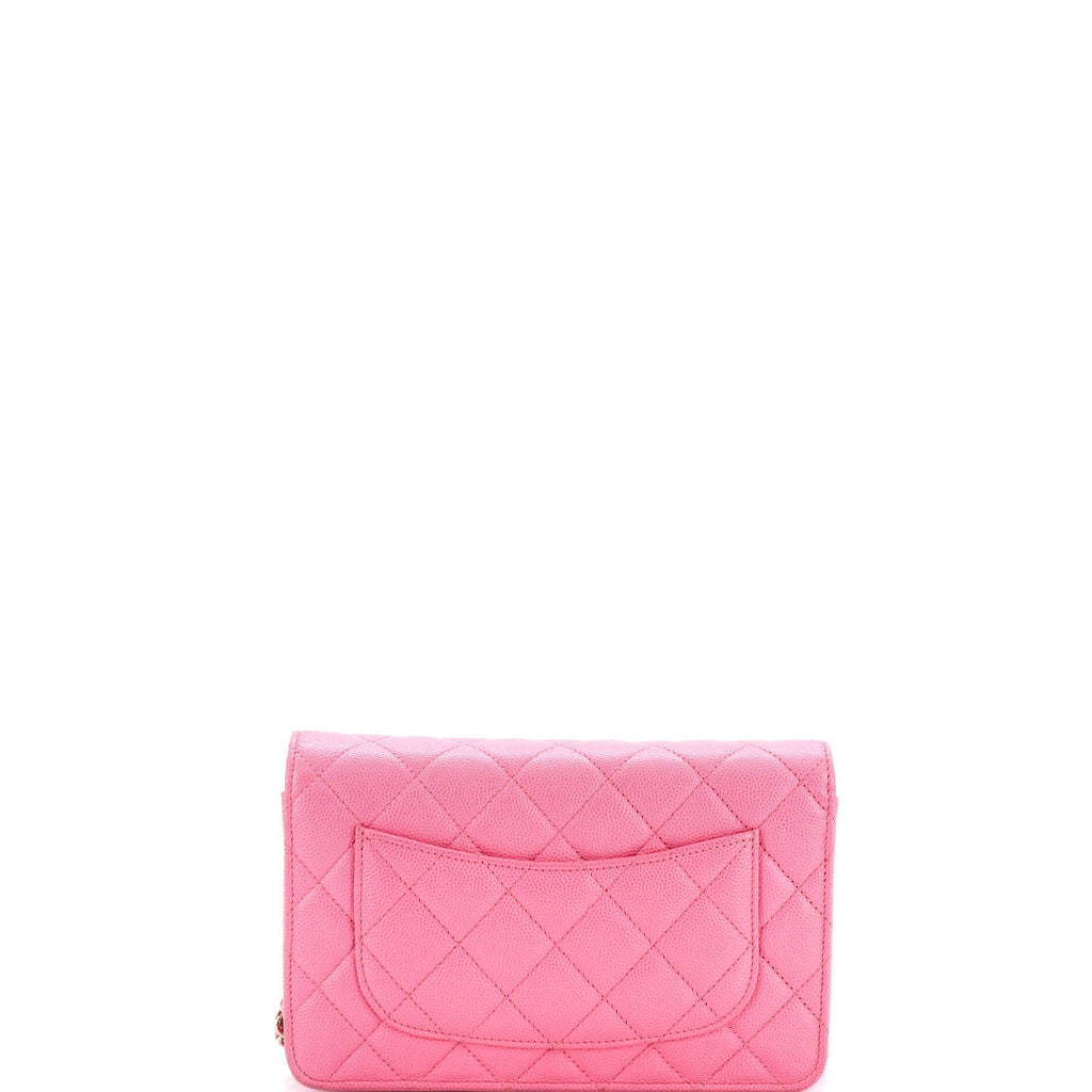 Wallet on Chain Quilted Caviar