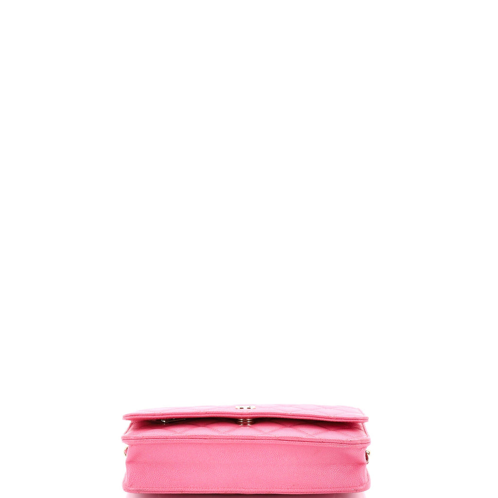 Wallet on Chain Quilted Caviar