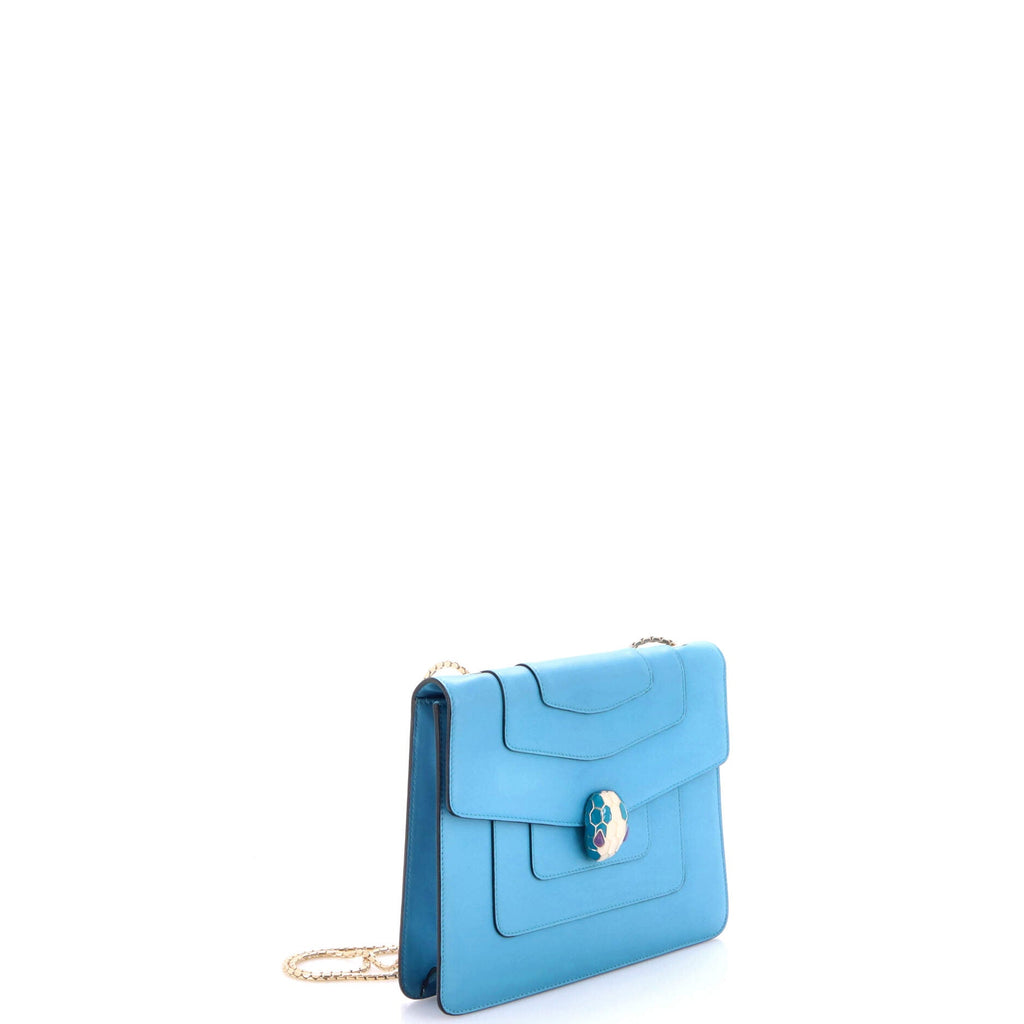 Serpenti Forever Square Shoulder Bag Leather Medium