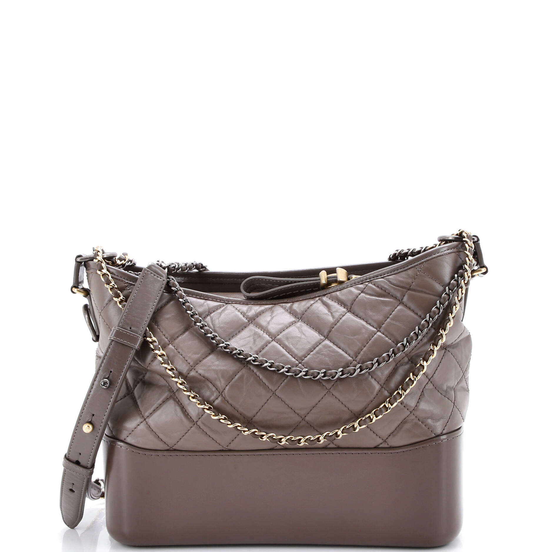 Gabrielle Hobo Quilted Aged Calfskin Medium