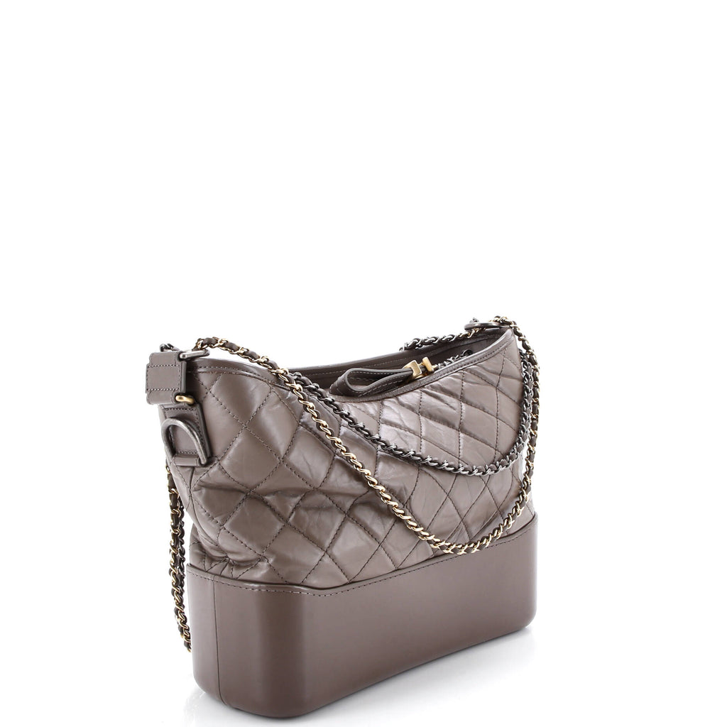 Gabrielle Hobo Quilted Aged Calfskin Medium