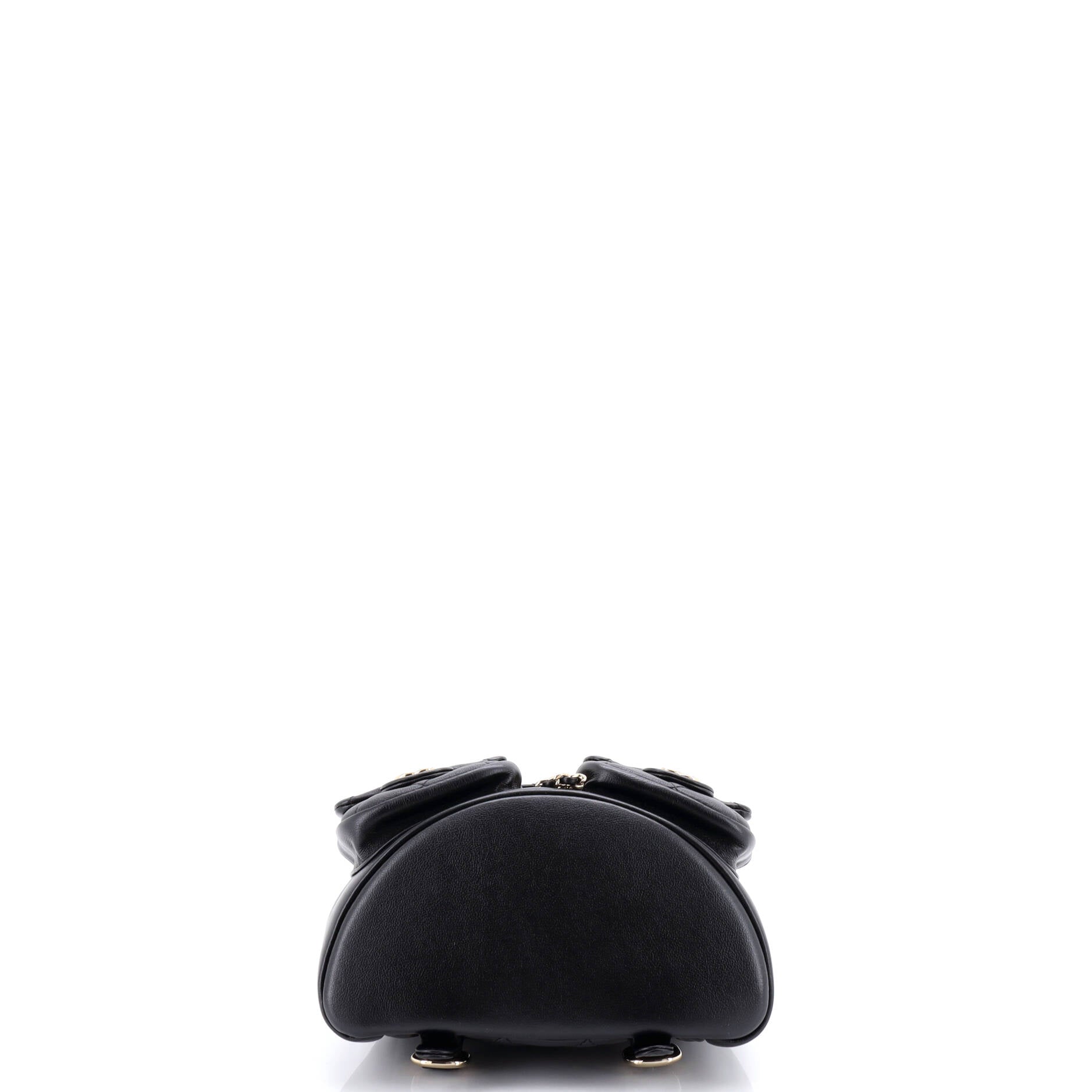 Duma Pockets Drawstring Backpack Quilted Calfskin Small