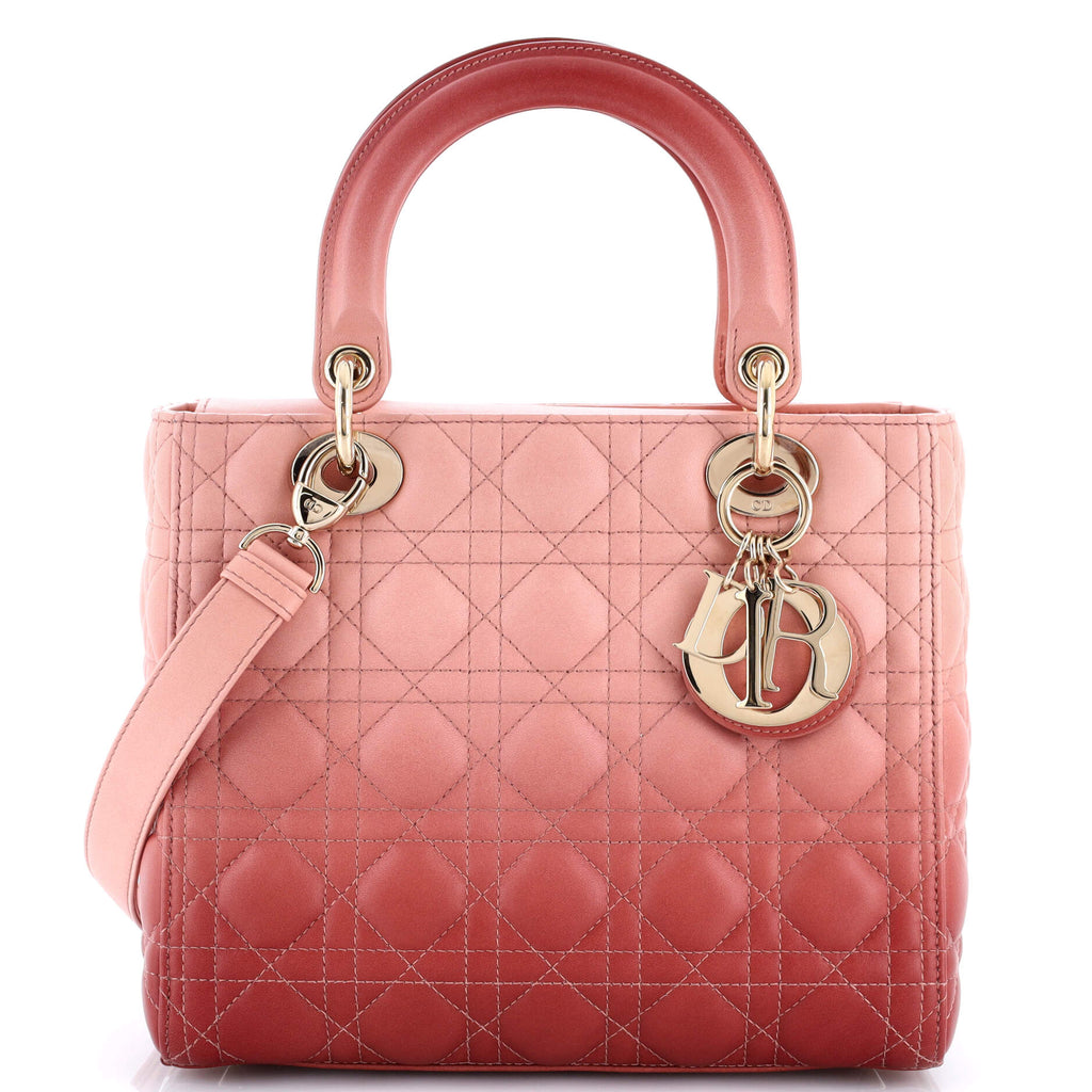 Lady Dior Bag Cannage Quilt Gradient Lambskin Medium