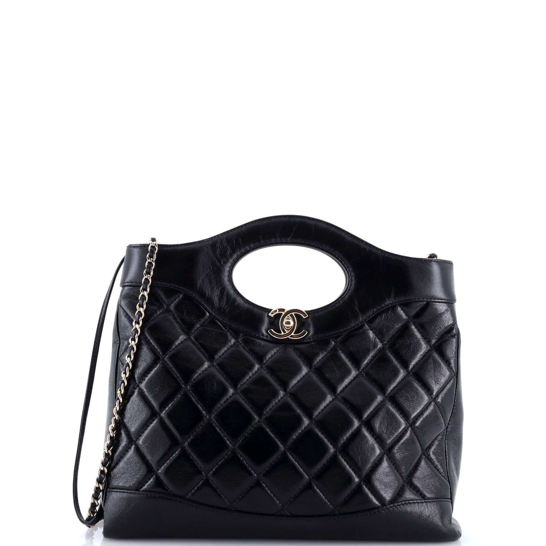 31 Shopping Bag Quilted Lambskin Small