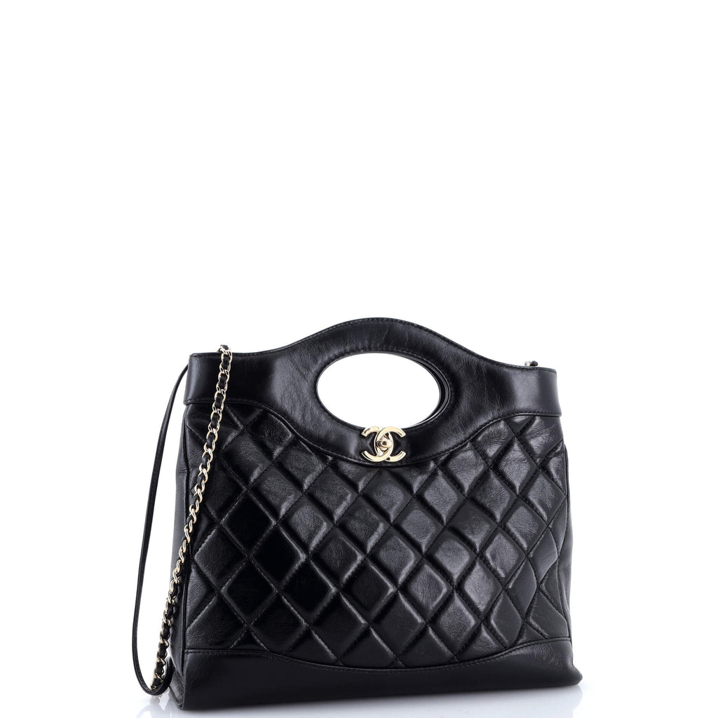 31 Shopping Bag Quilted Lambskin Small