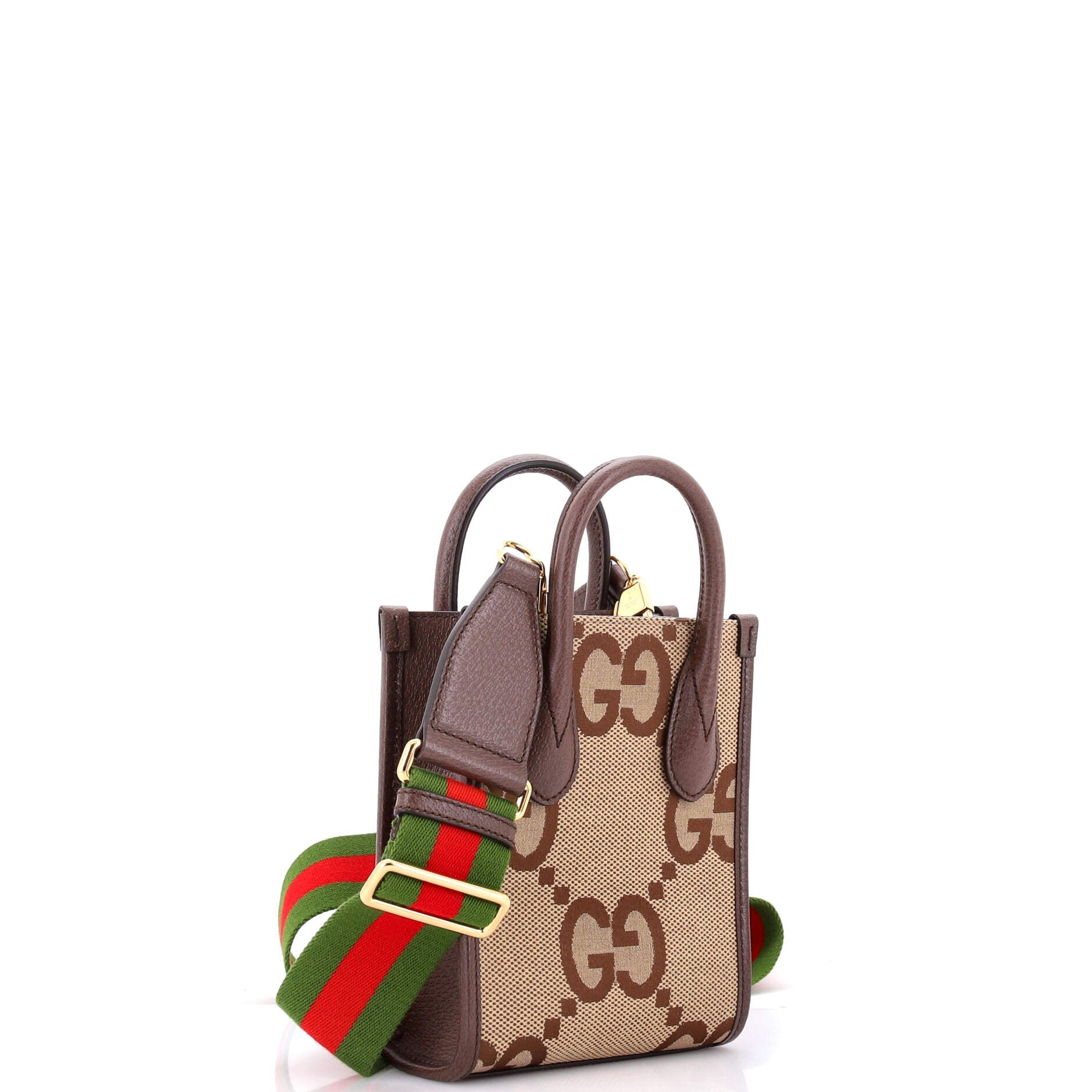 Vertical Tote Jumbo GG Canvas Mini