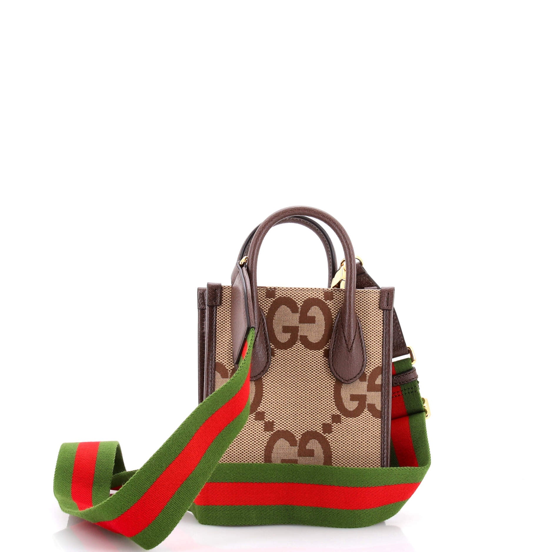 Vertical Tote Jumbo GG Canvas Mini