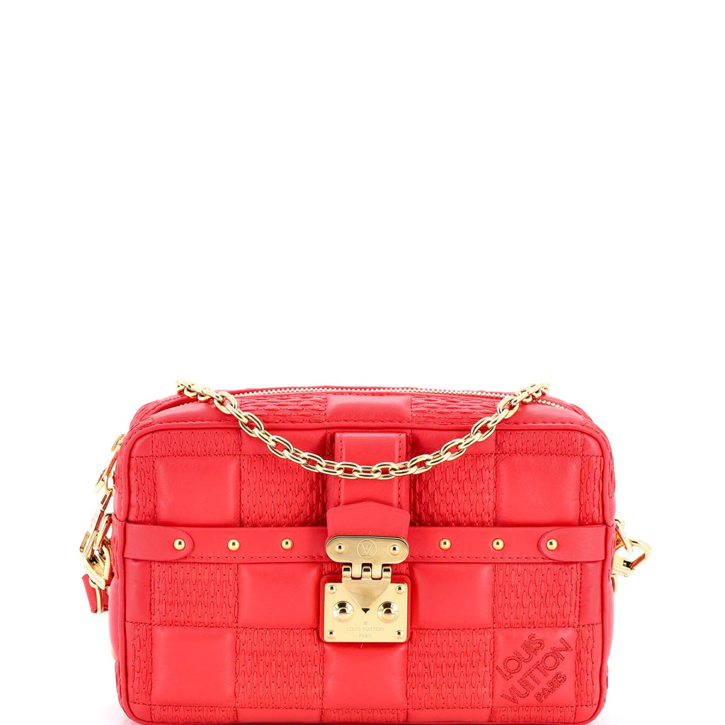 Troca Handbag Damier Quilted Lambskin PM